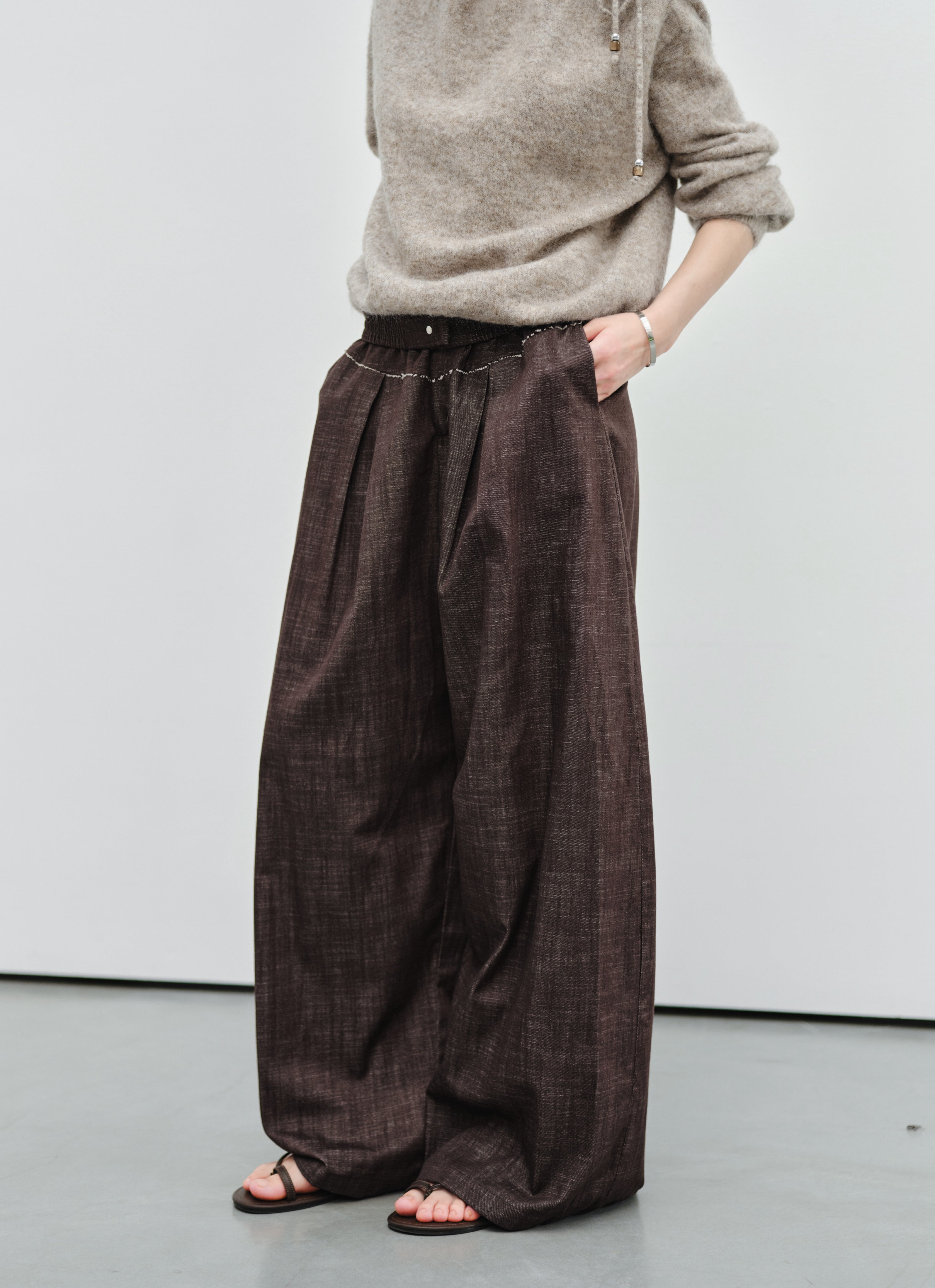 DAMAGE LINE WIDE PANTS