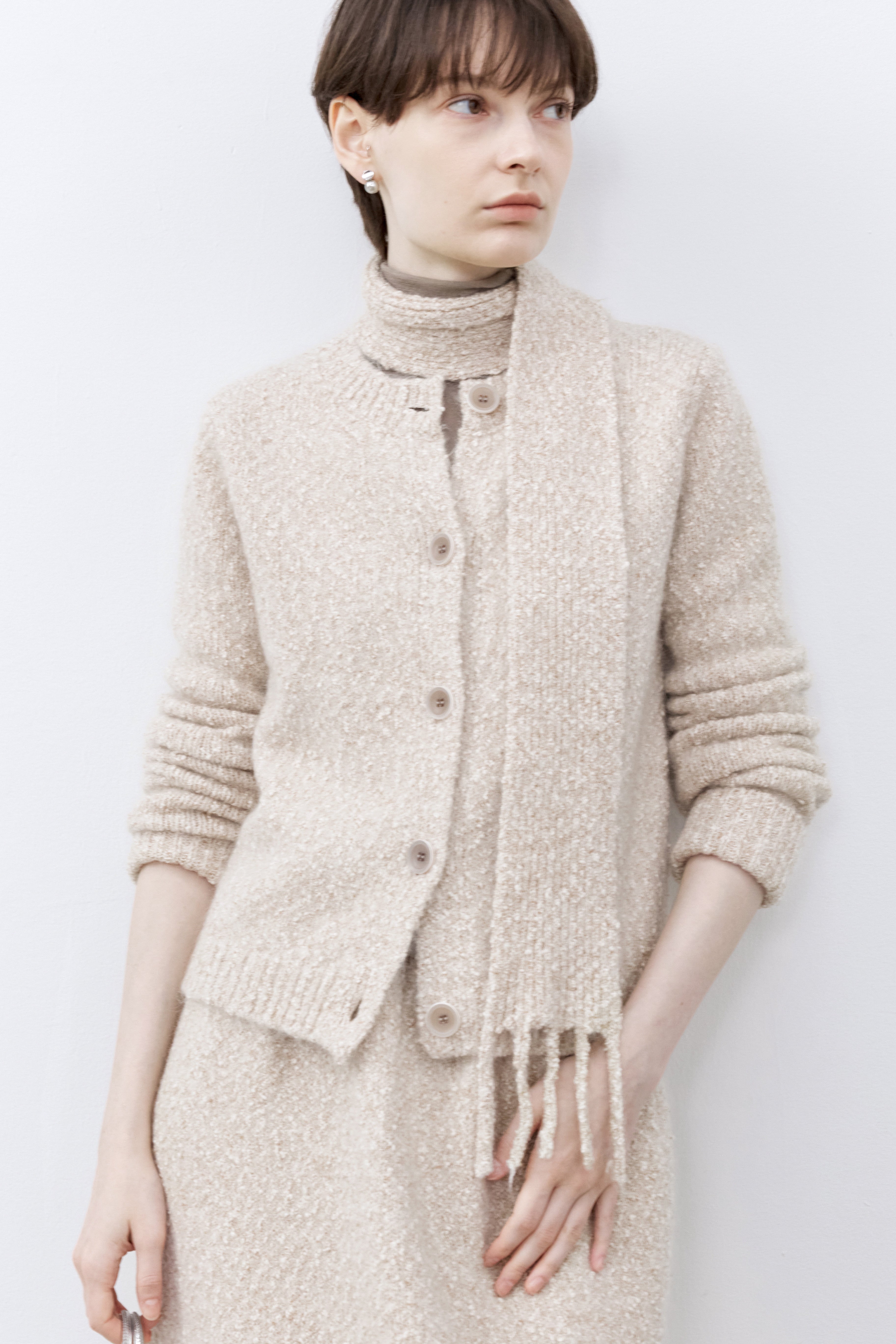 SNOW DOT KNIT CARDIGAN / 스노도 니트 카디건