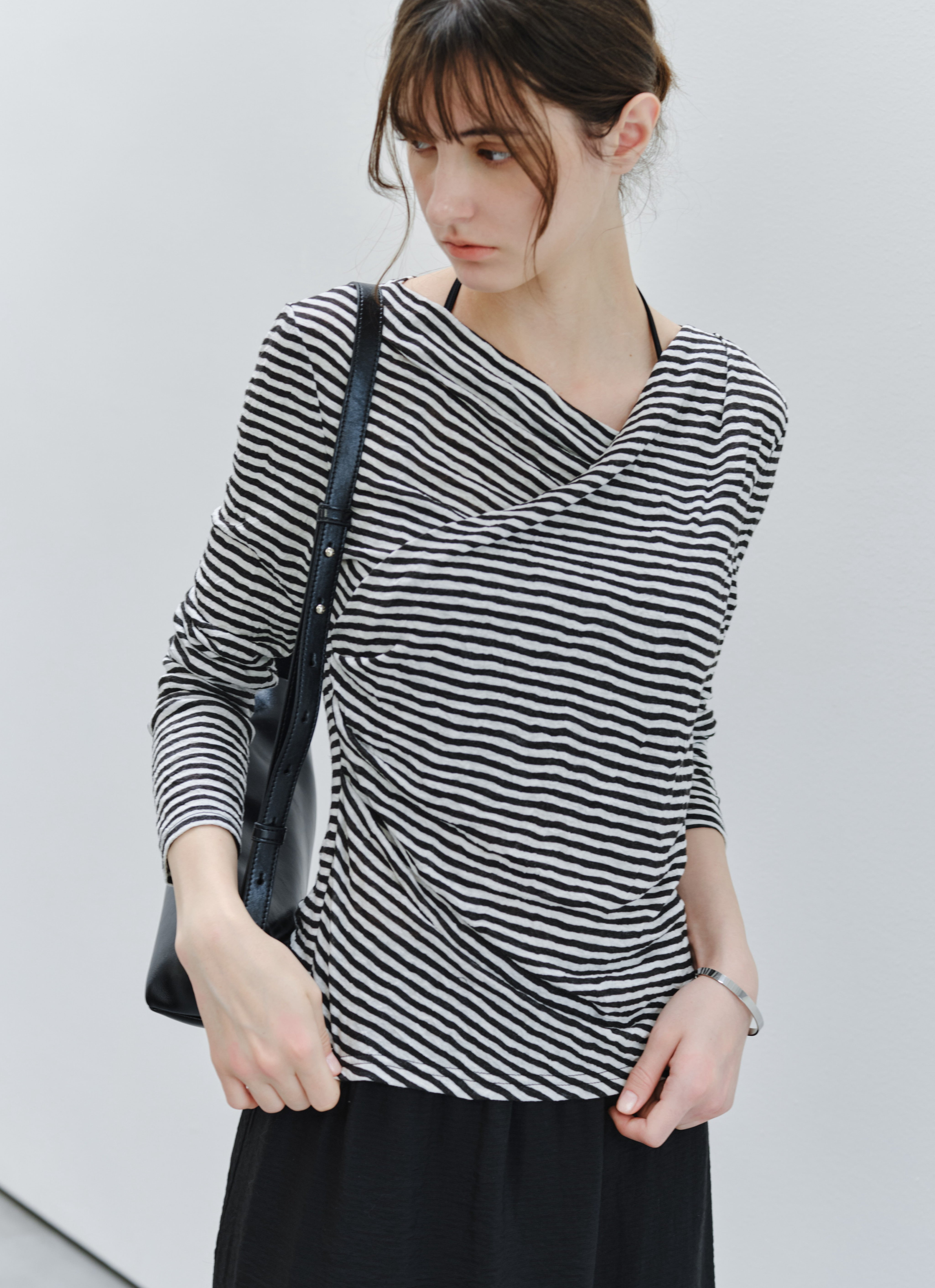 CACHECOEUR FIT STRIPE TOP