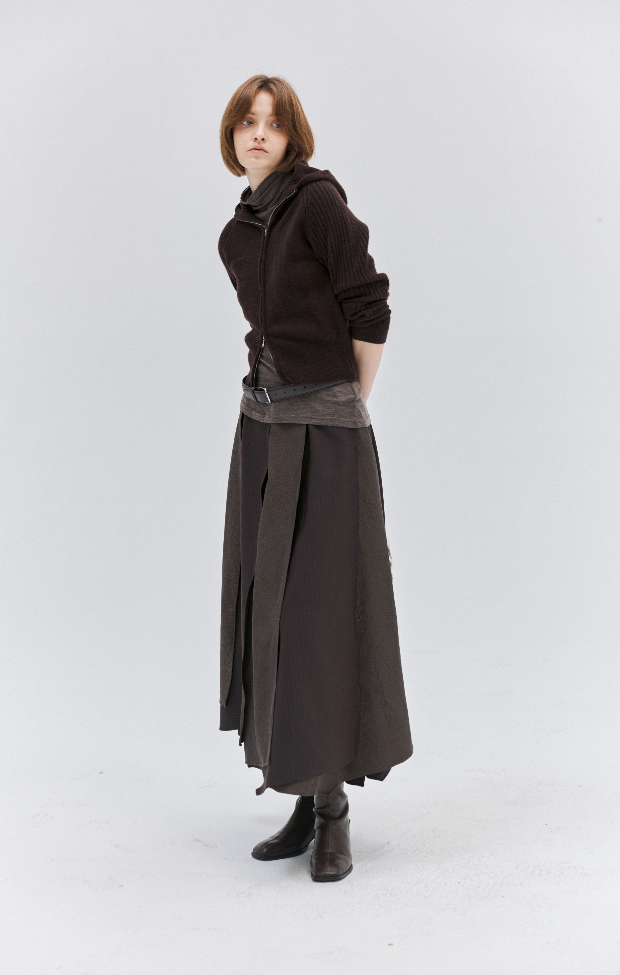 ZIP FIT WOOL CARDIGAN / ジップフィットウールカーディガン