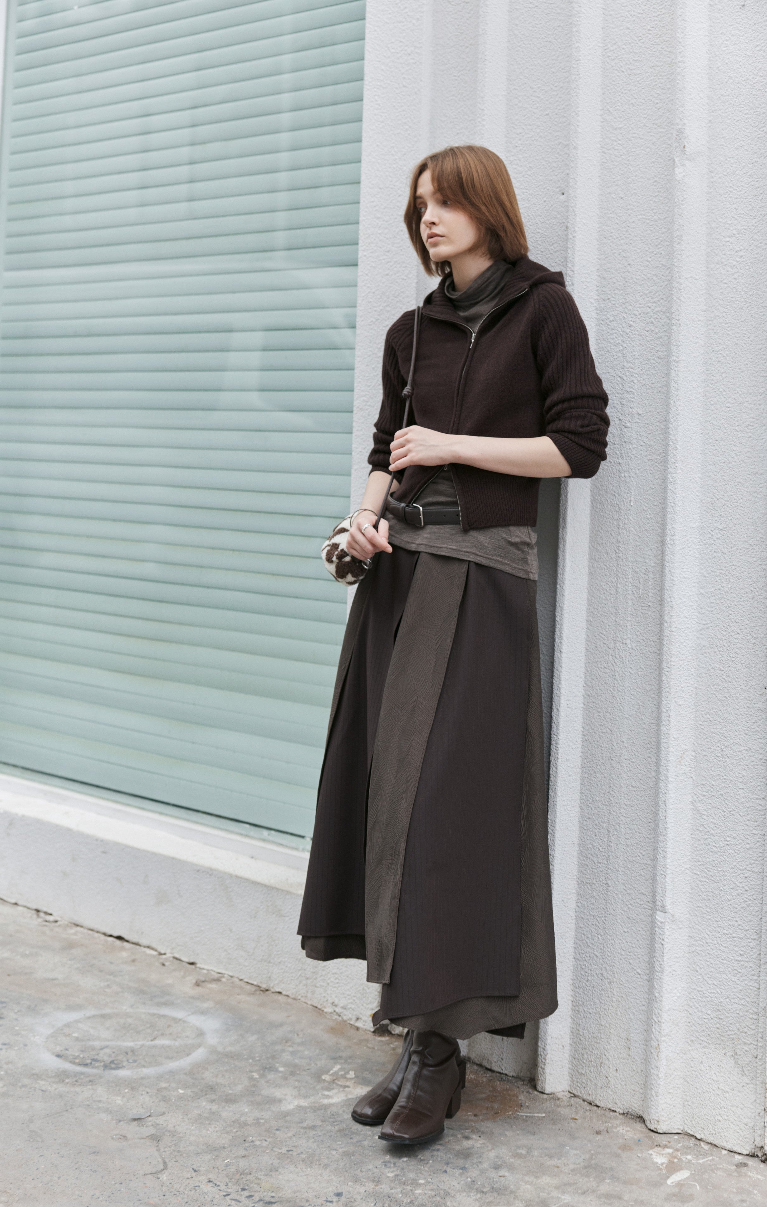 ZIP FIT WOOL CARDIGAN / ジップフィットウールカーディガン