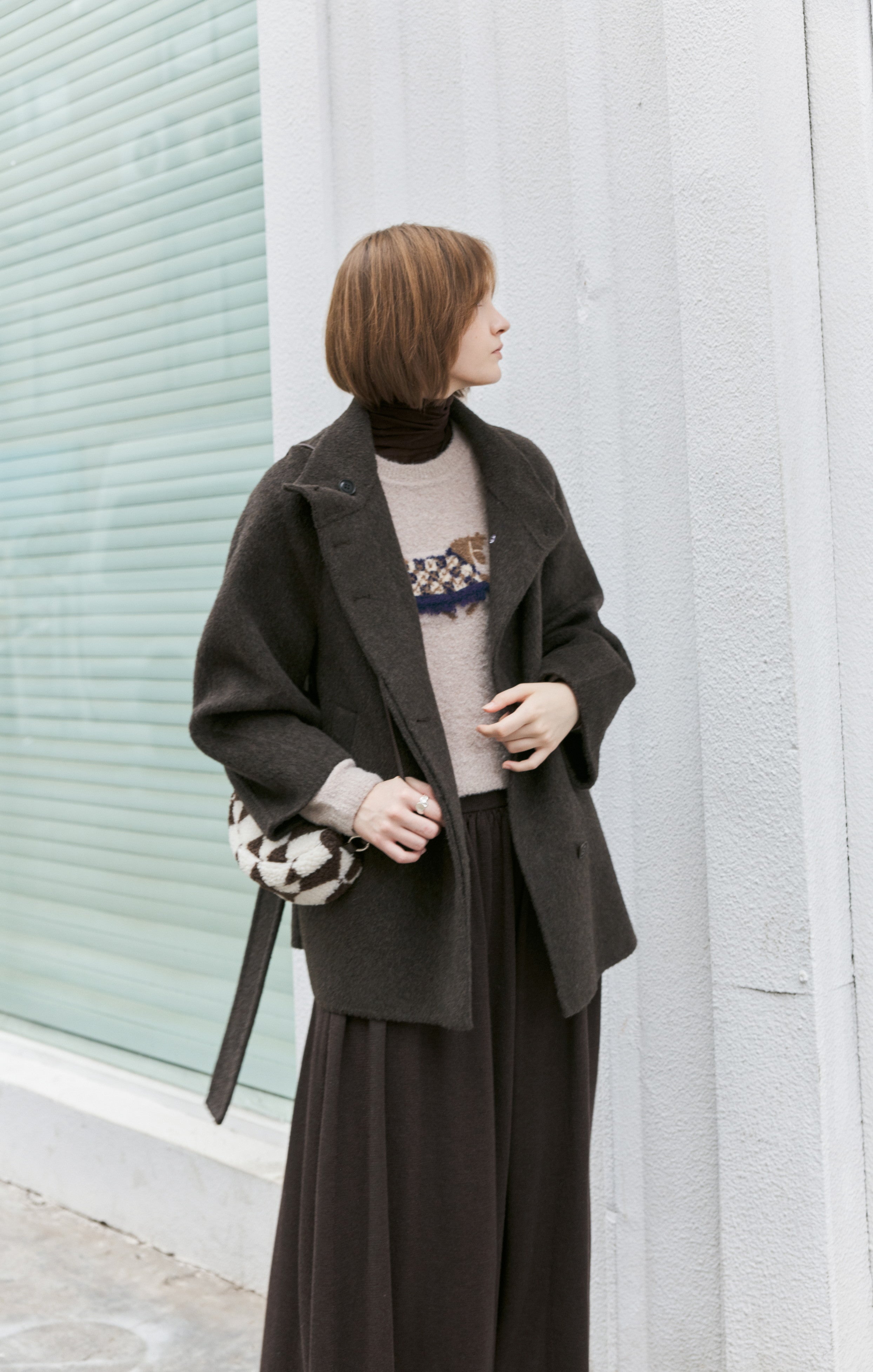 TASSEL PONY JACQUARD SWEATER / タッセルポニージャガードセーター