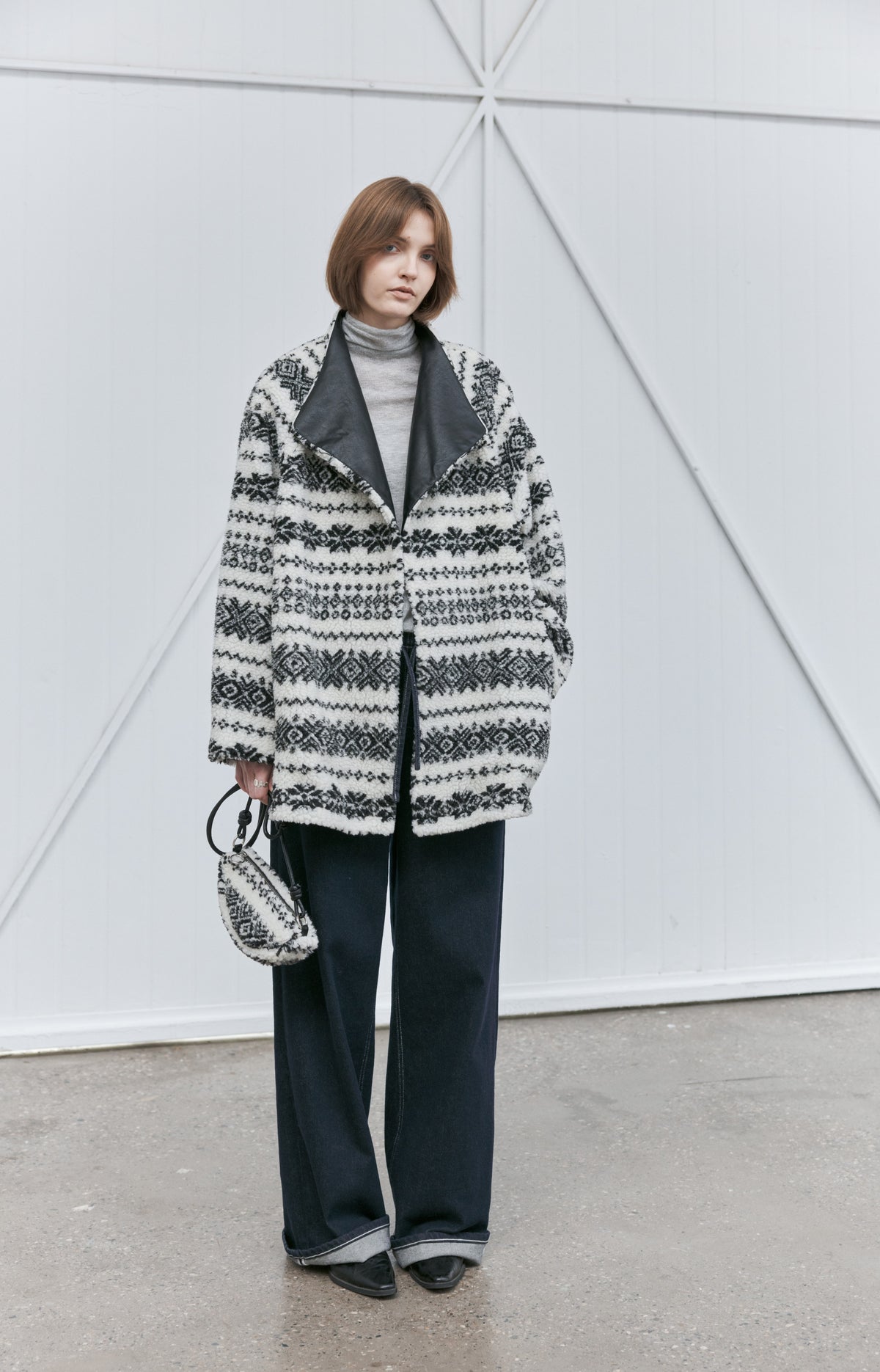 FAIR ISLE BOA BLOUSON