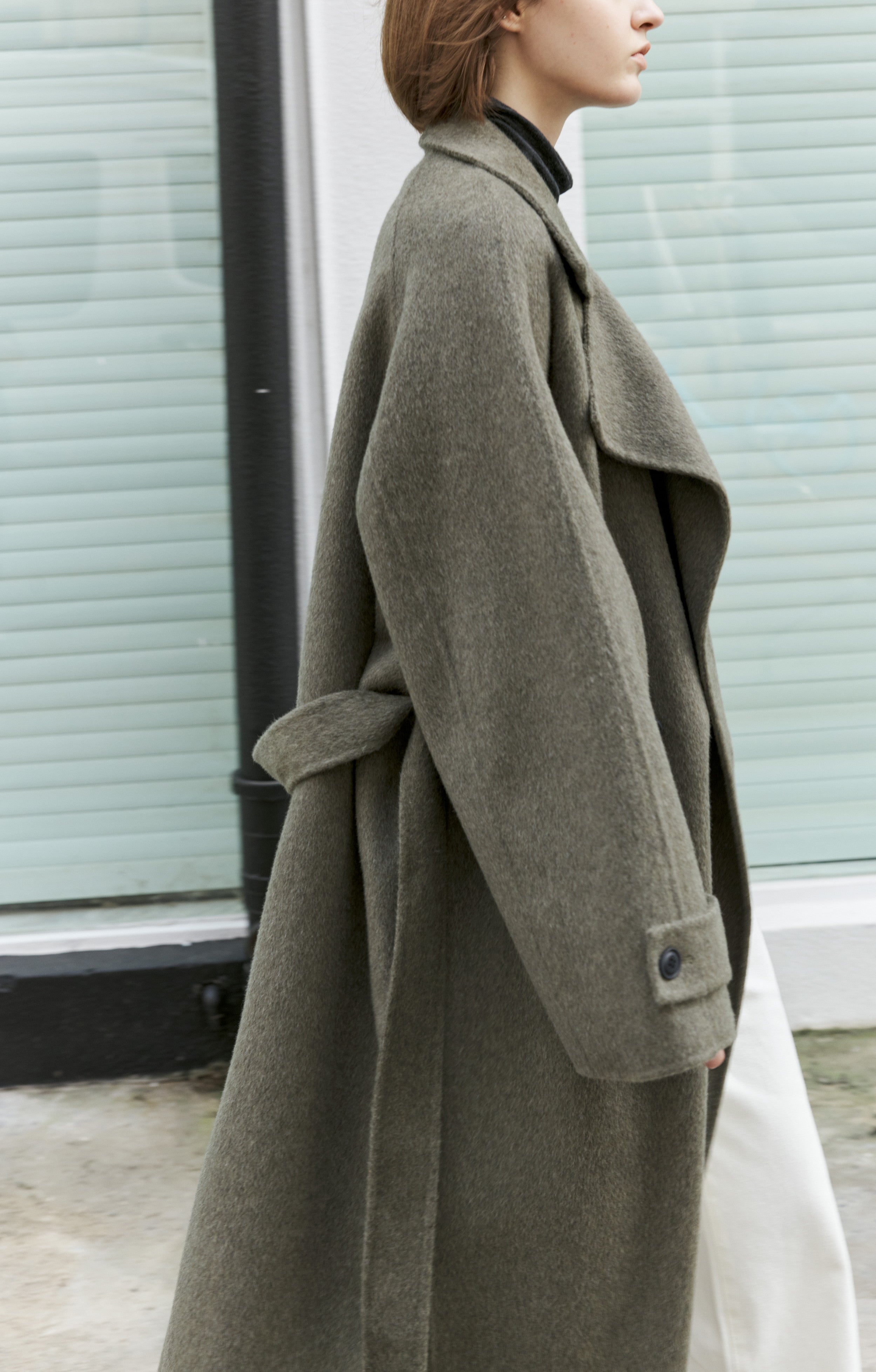 DEEP GREEN WOOL COAT / ディープグリーンウールコート