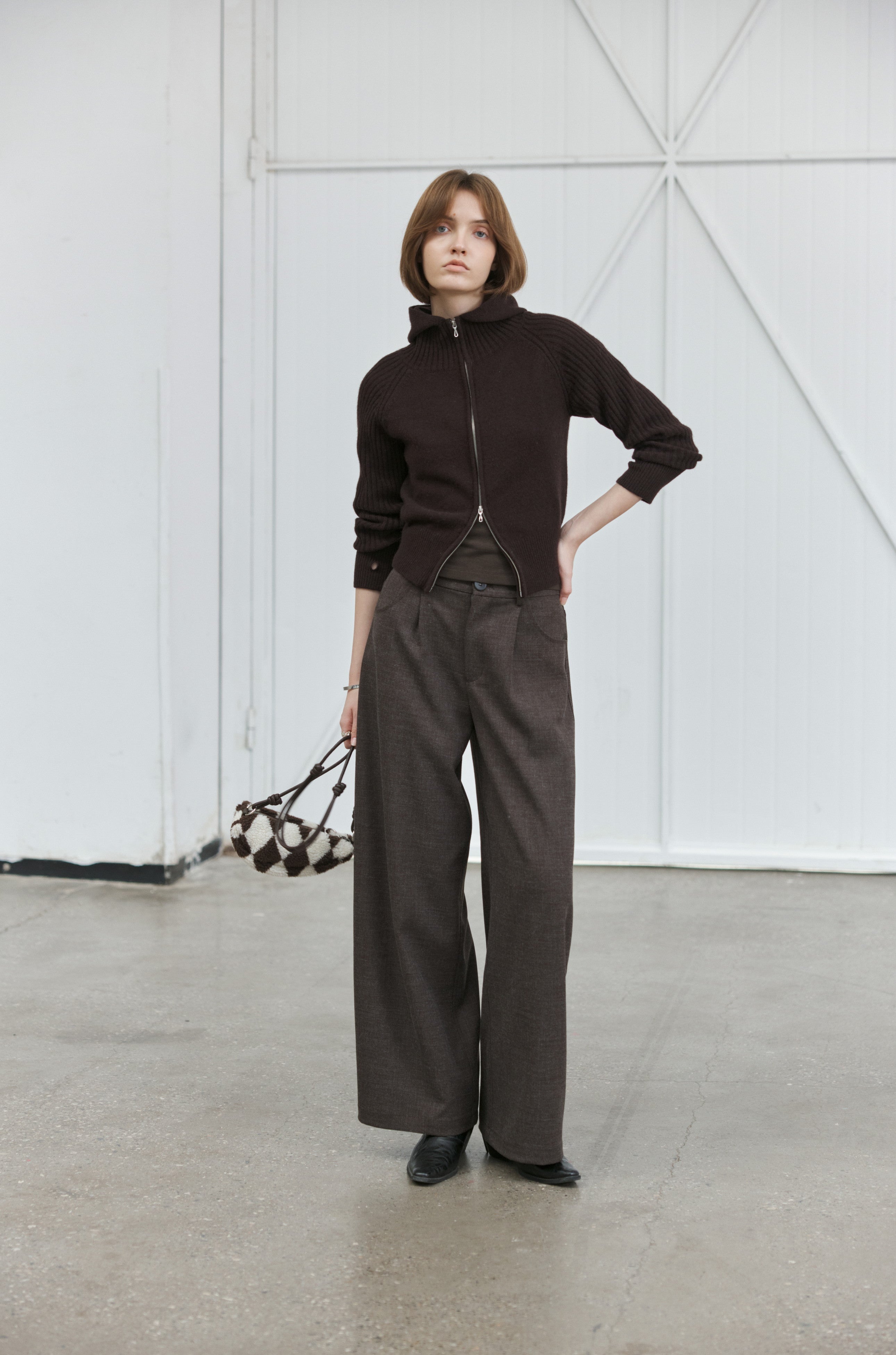 ZIP FIT WOOL CARDIGAN / ジップフィットウールカーディガン