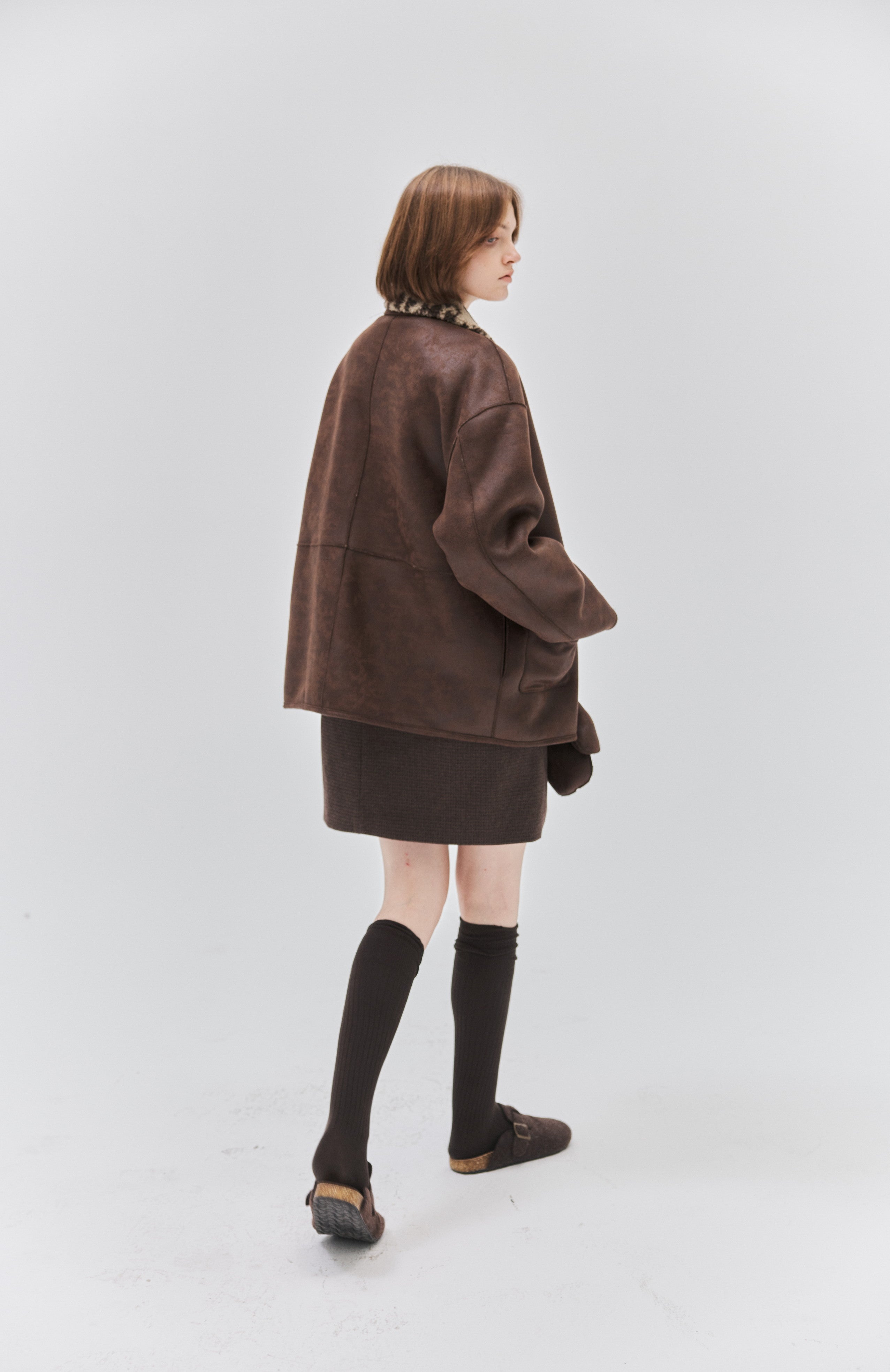 FAIR ISLE LEATHER JACKET＆GLOVE / フェアアイルレザージャケット＆手袋