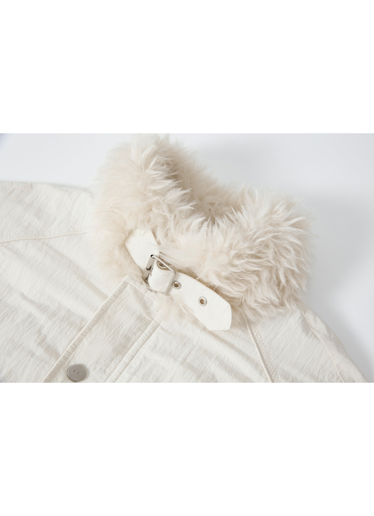 FUR EDGE BELT DOWN JACKET