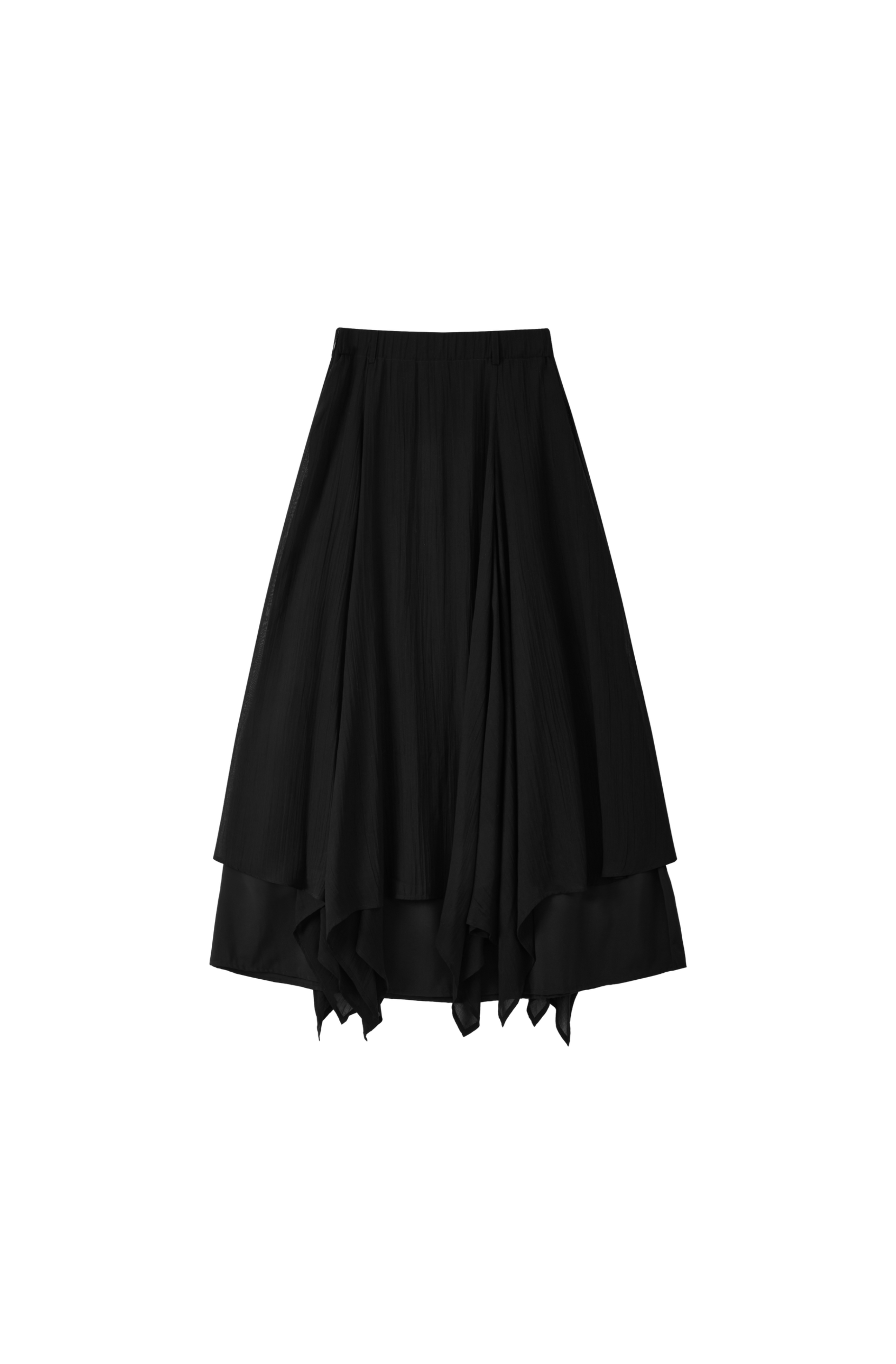 MIX FRILL CHIFFON SKIRT / 믹스 프릴 쉬폰 스커트
