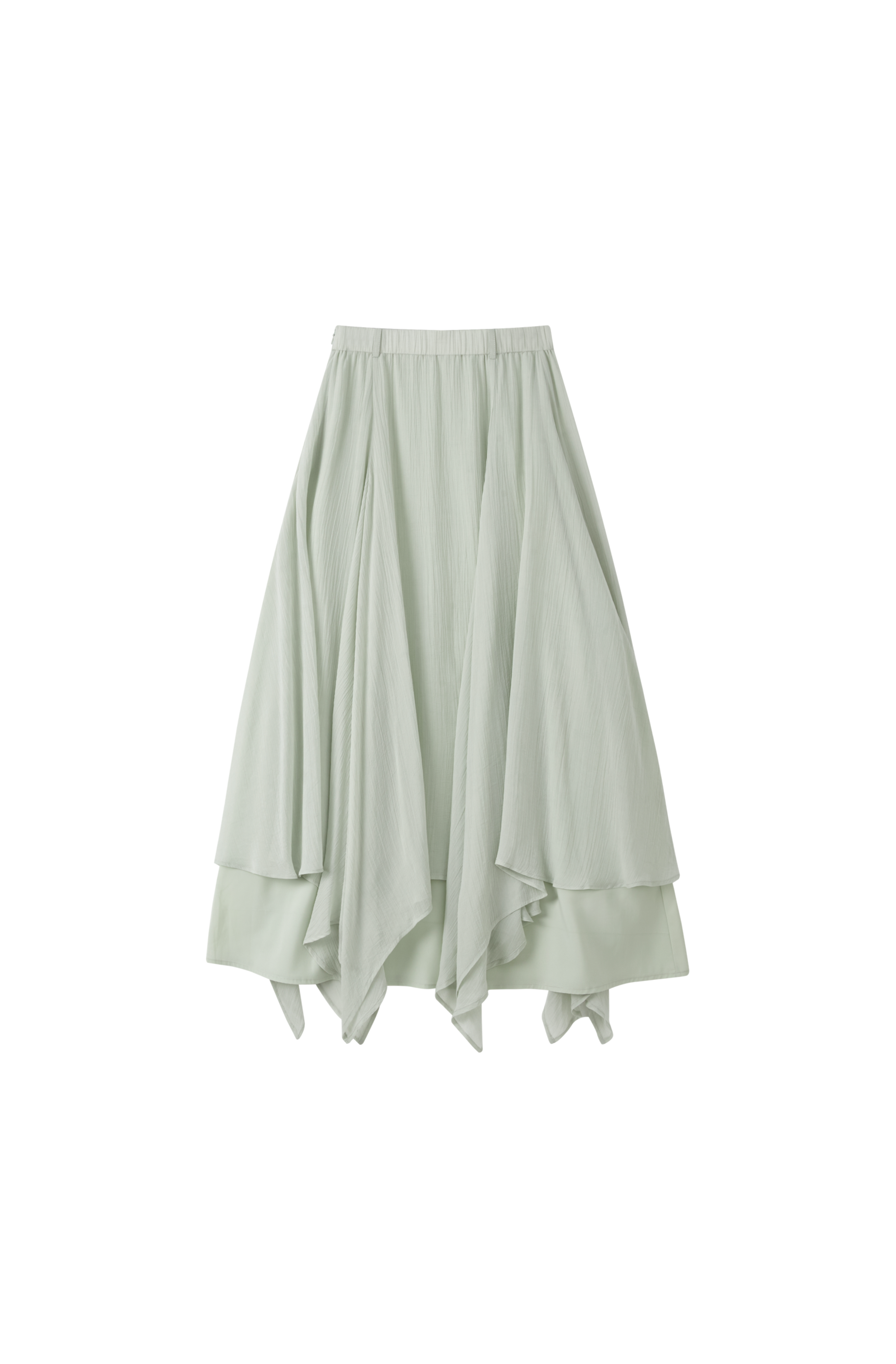 MIX FRILL CHIFFON SKIRT / 믹스 프릴 쉬폰 스커트