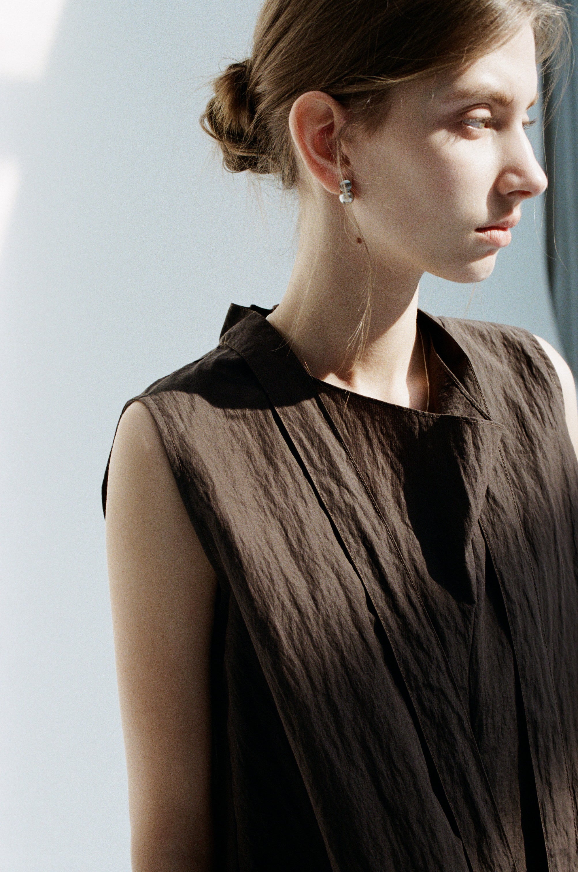 DRY CRINKLE VOLUME BLOUSE / ドライクリンクルボリュームブラウス