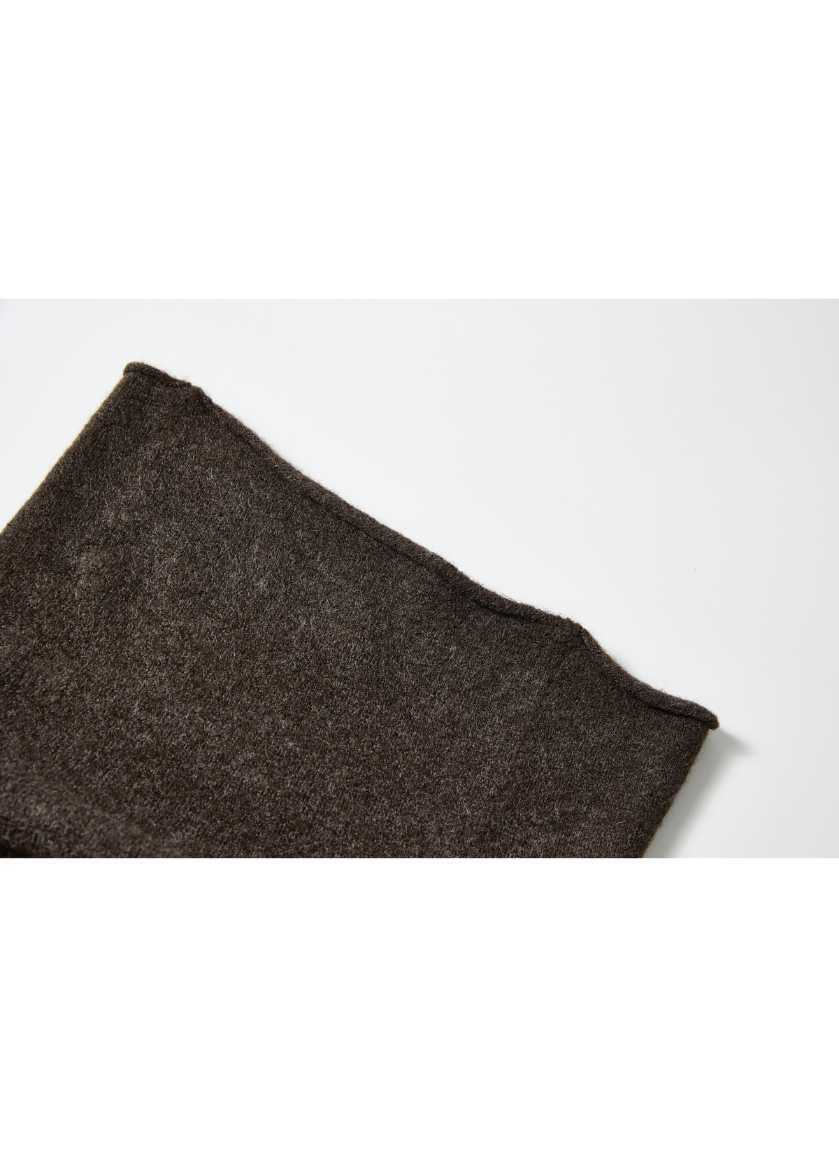BUTTON HEM COWL SWEATER