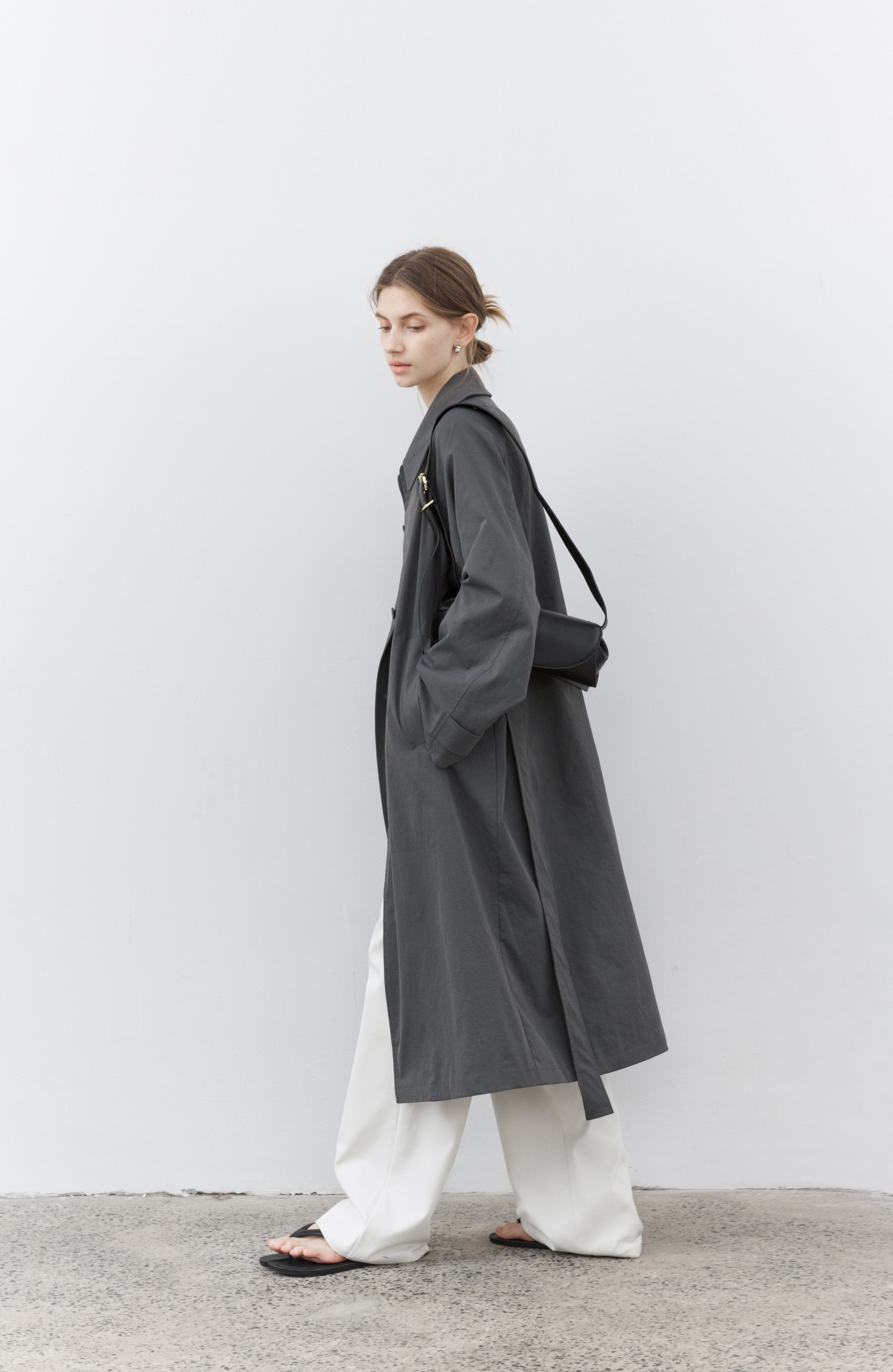 NATURAL CLASSICAL LONG TRENCH