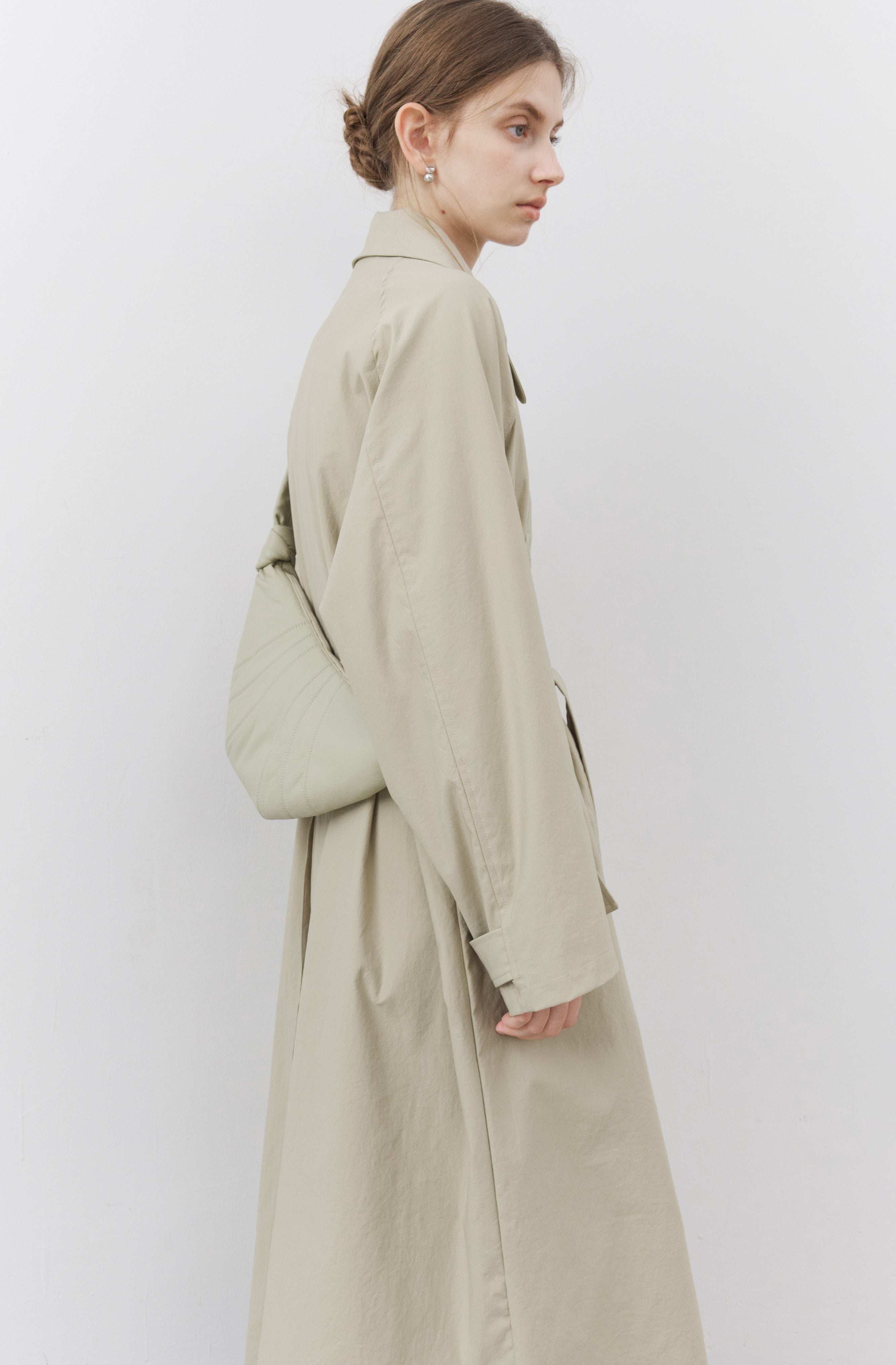 NATURAL CLASSICAL LONG TRENCH