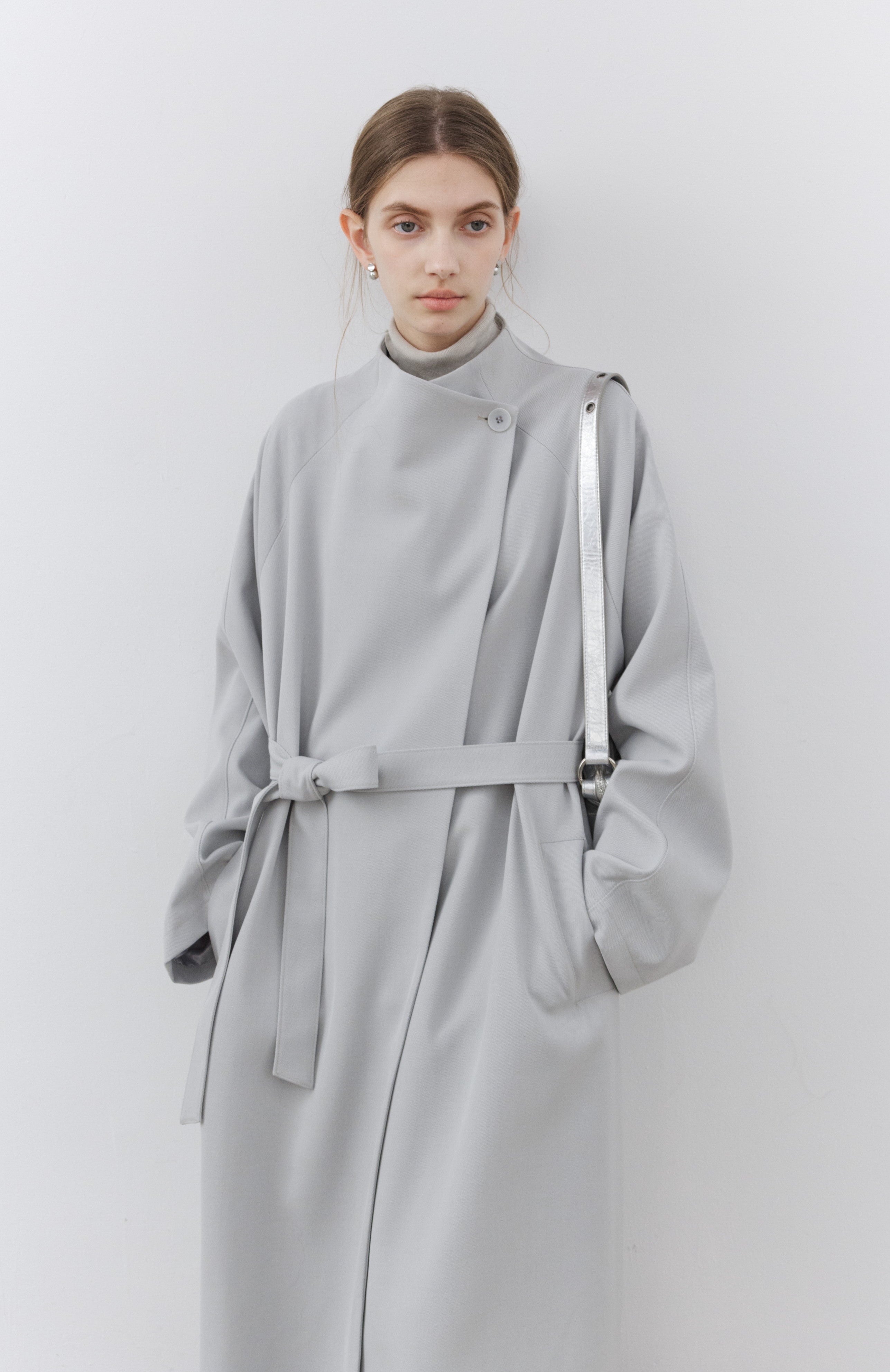 SMOOTH FLARE LAPEL TRENCH / スムースフレアラペルトレンチ