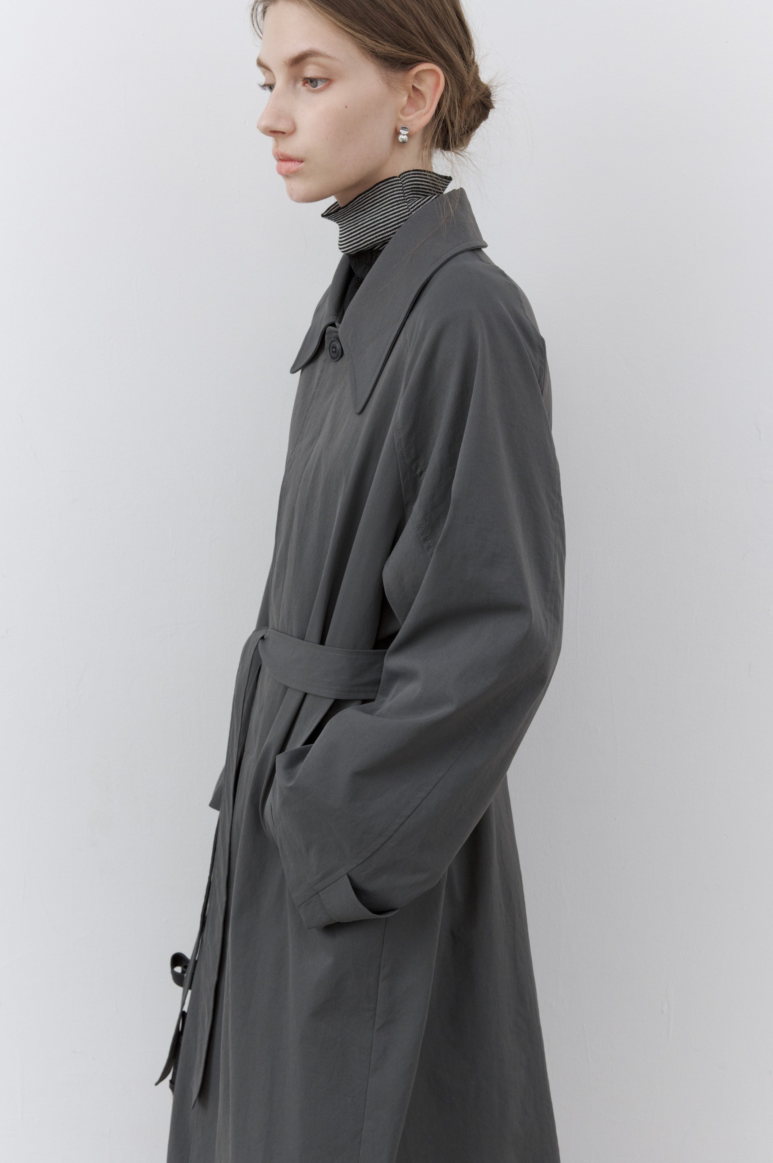 NATURAL CLASSICAL LONG TRENCH