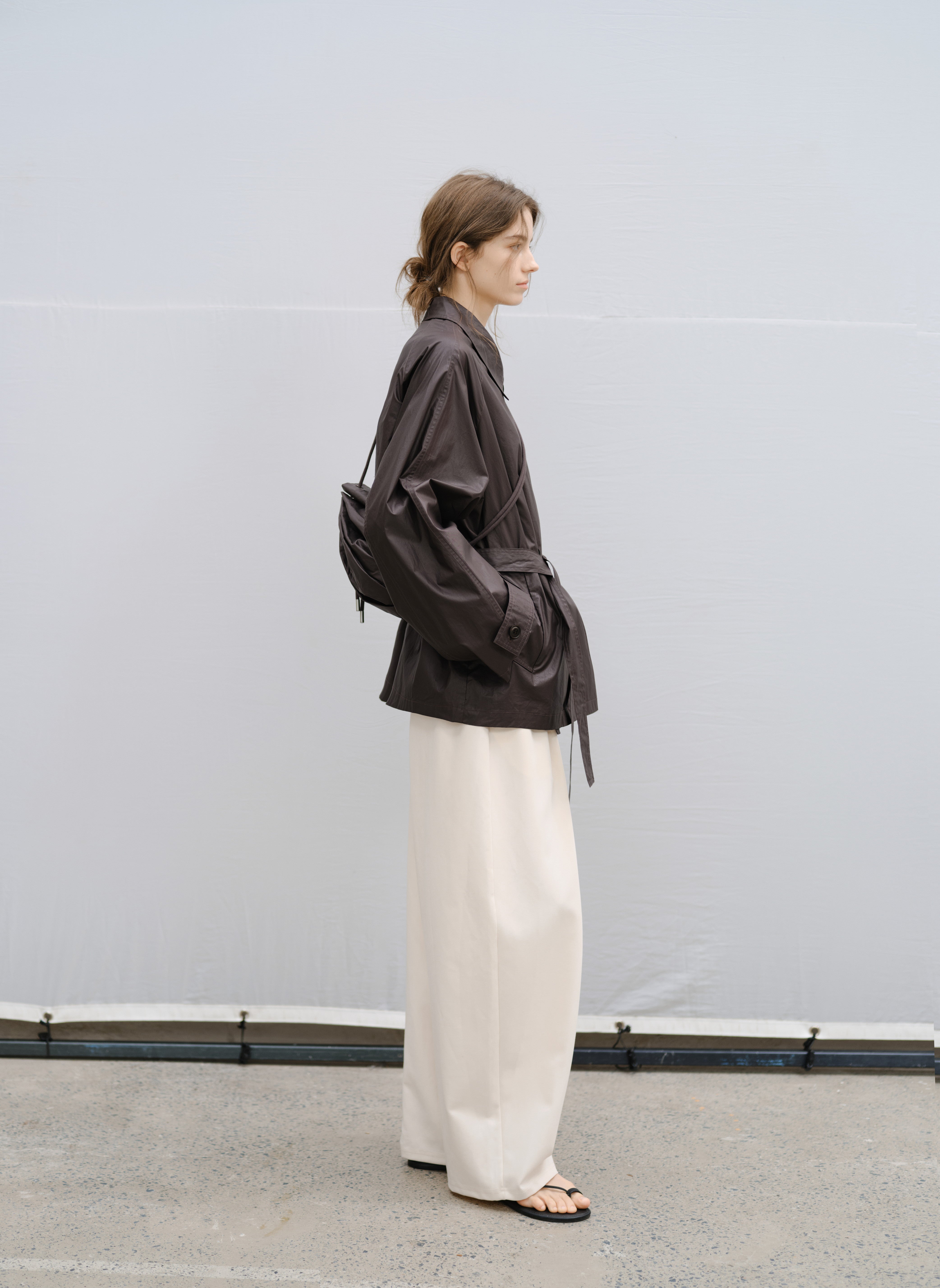 COATING TEXTURE PLEATS BAG / コーティングテクスチャープリーツバック