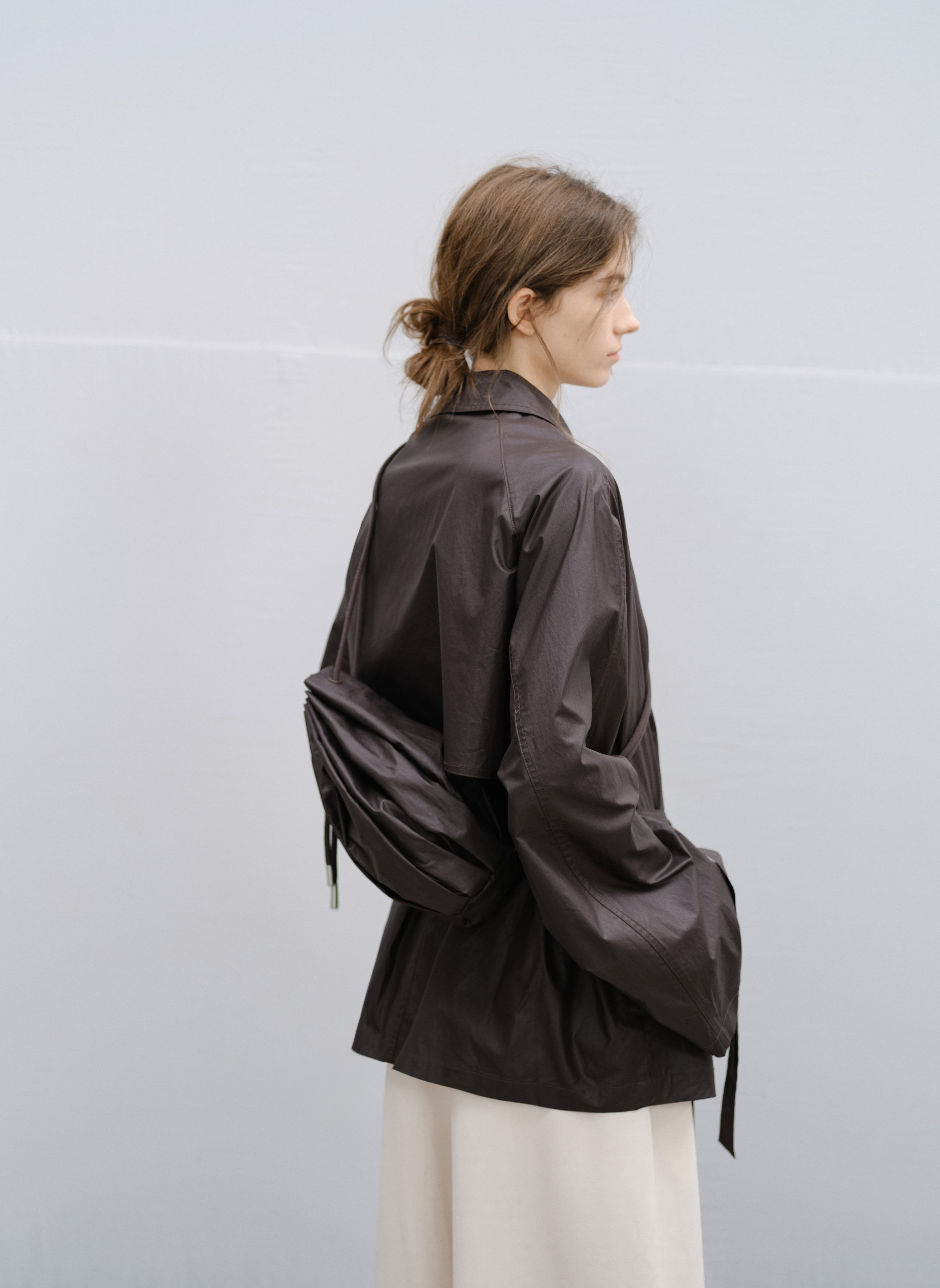 COATING TEXTURE PLEATS BAG / コーティングテクスチャープリーツバック