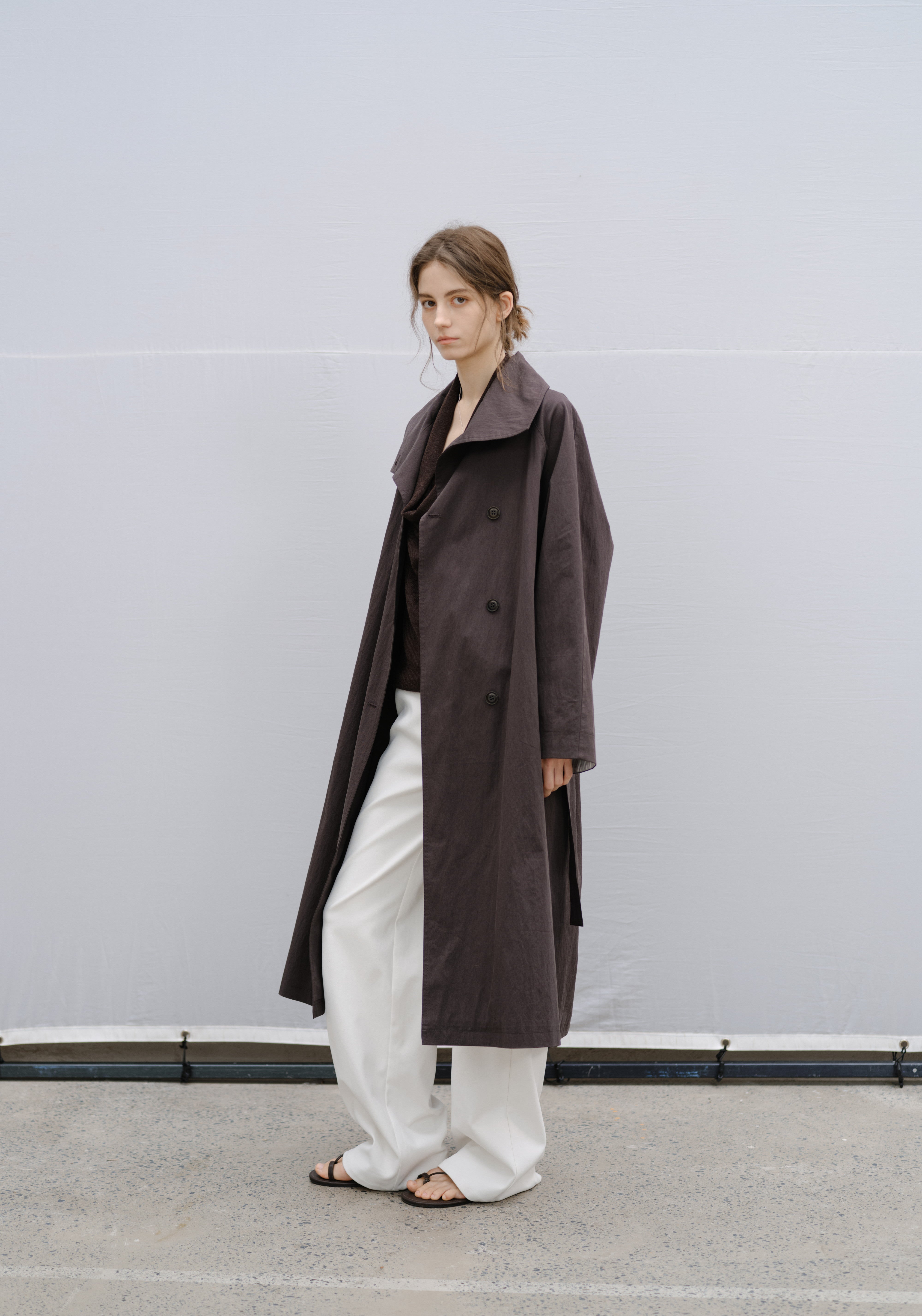 NATURAL COLOR LONG TRENCH / ナチュラルカラーロングトレンチ