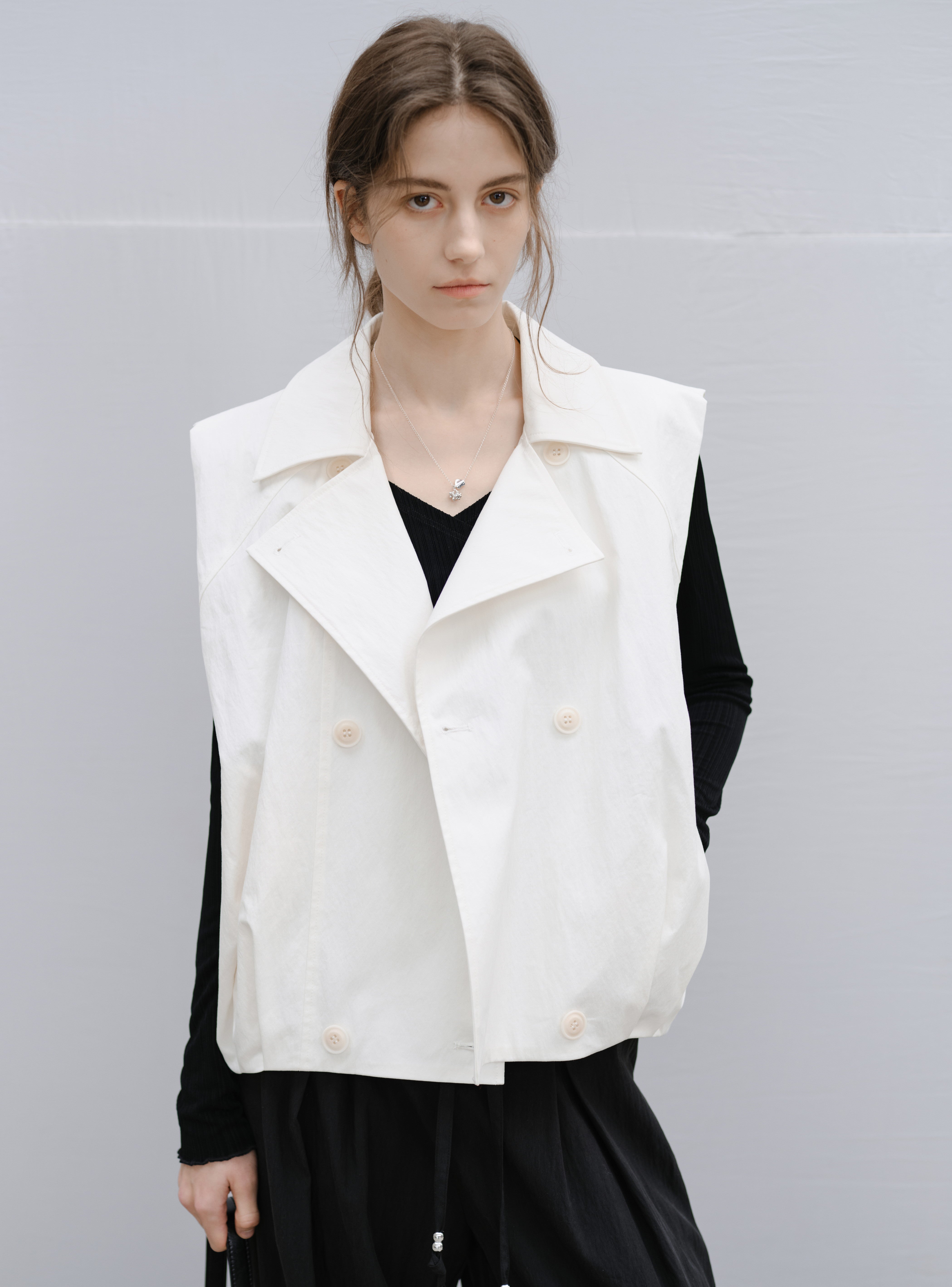 HEM TUCK VEST TRENCH / ヘムタックベストトレンチ