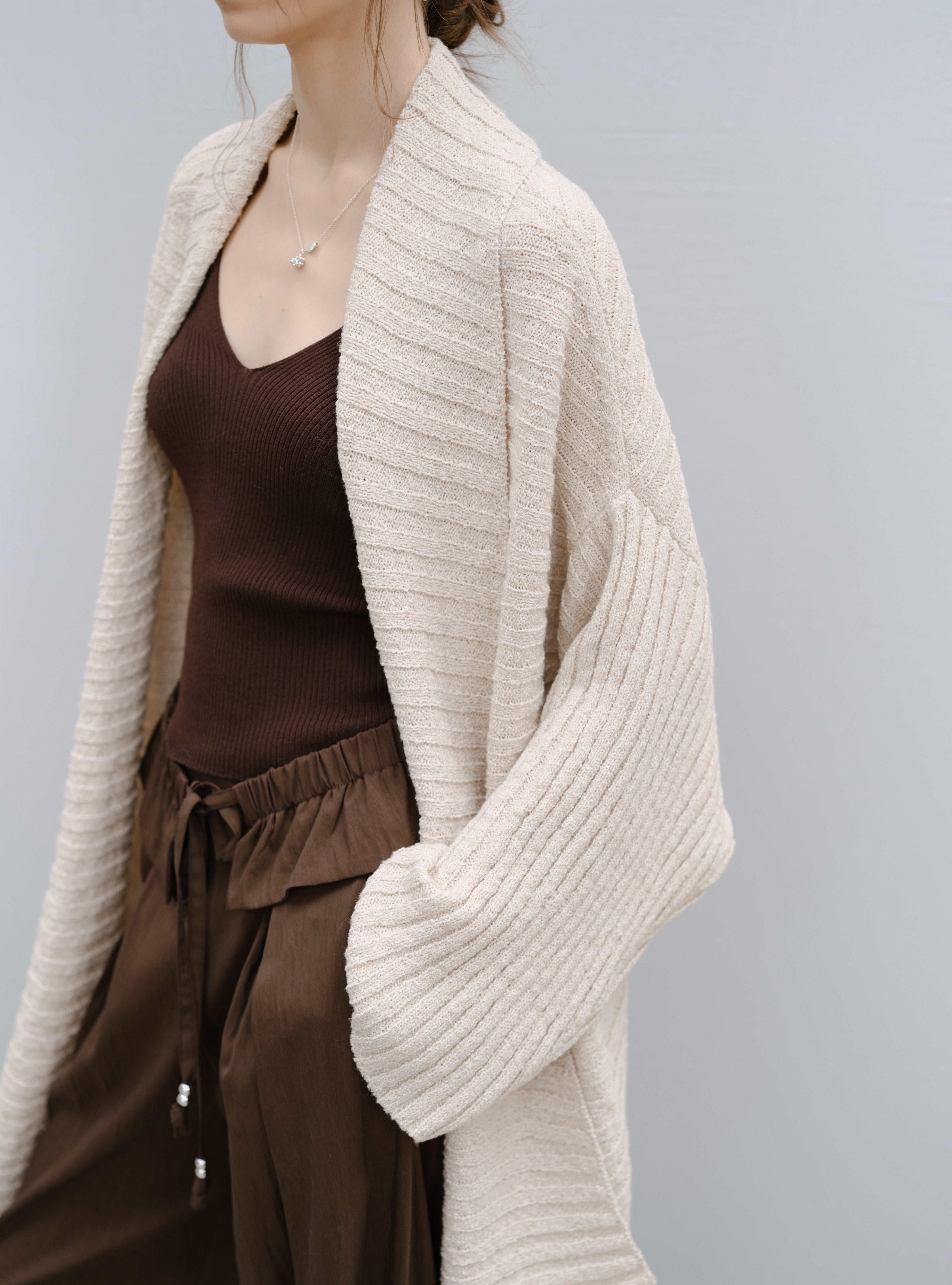 FLARE SOFT KNIT CARDIGAN