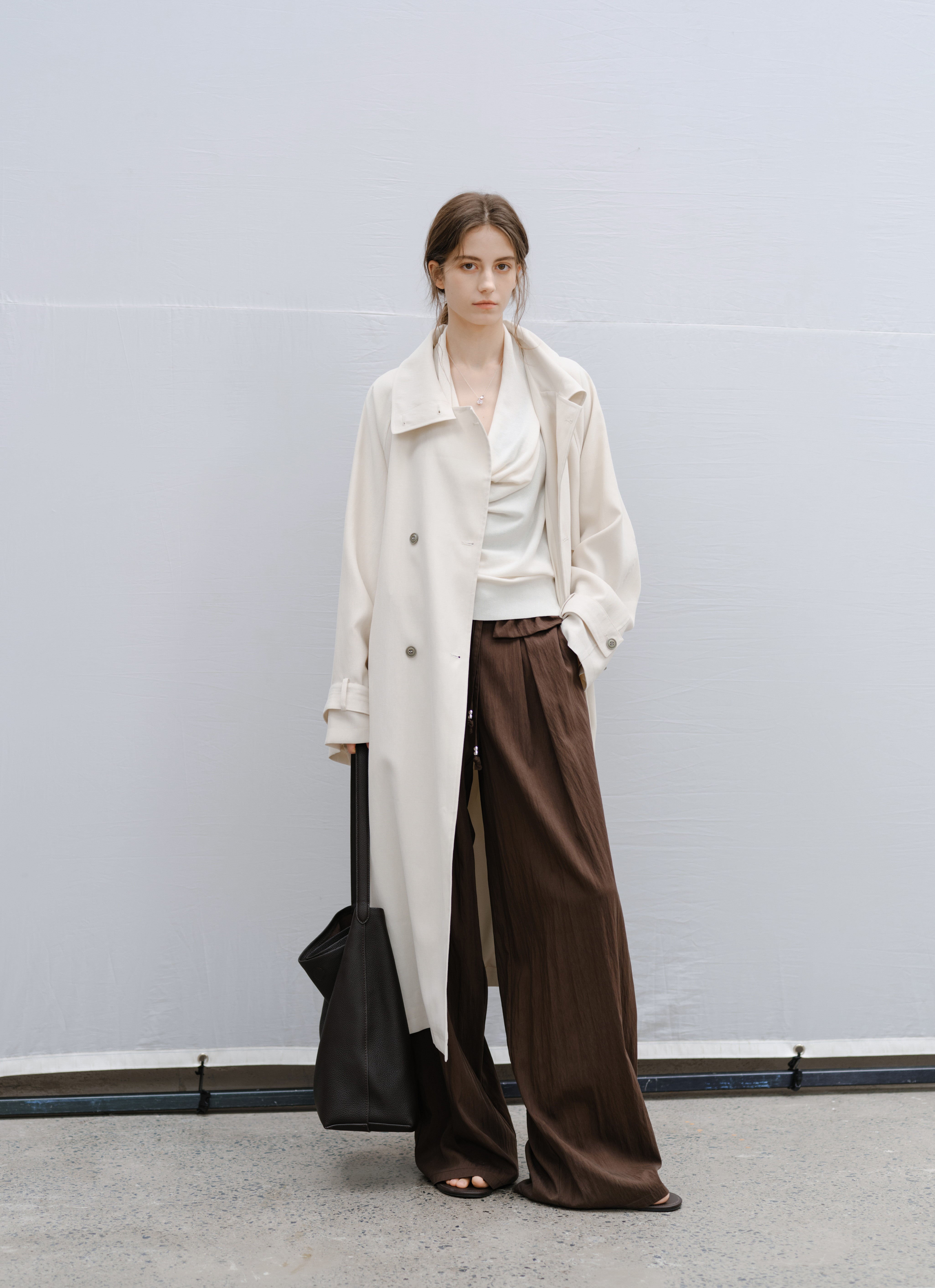 PLEATS WAIST DRAPE PANTS / 플리츠 웨스트 드레이프 팬츠