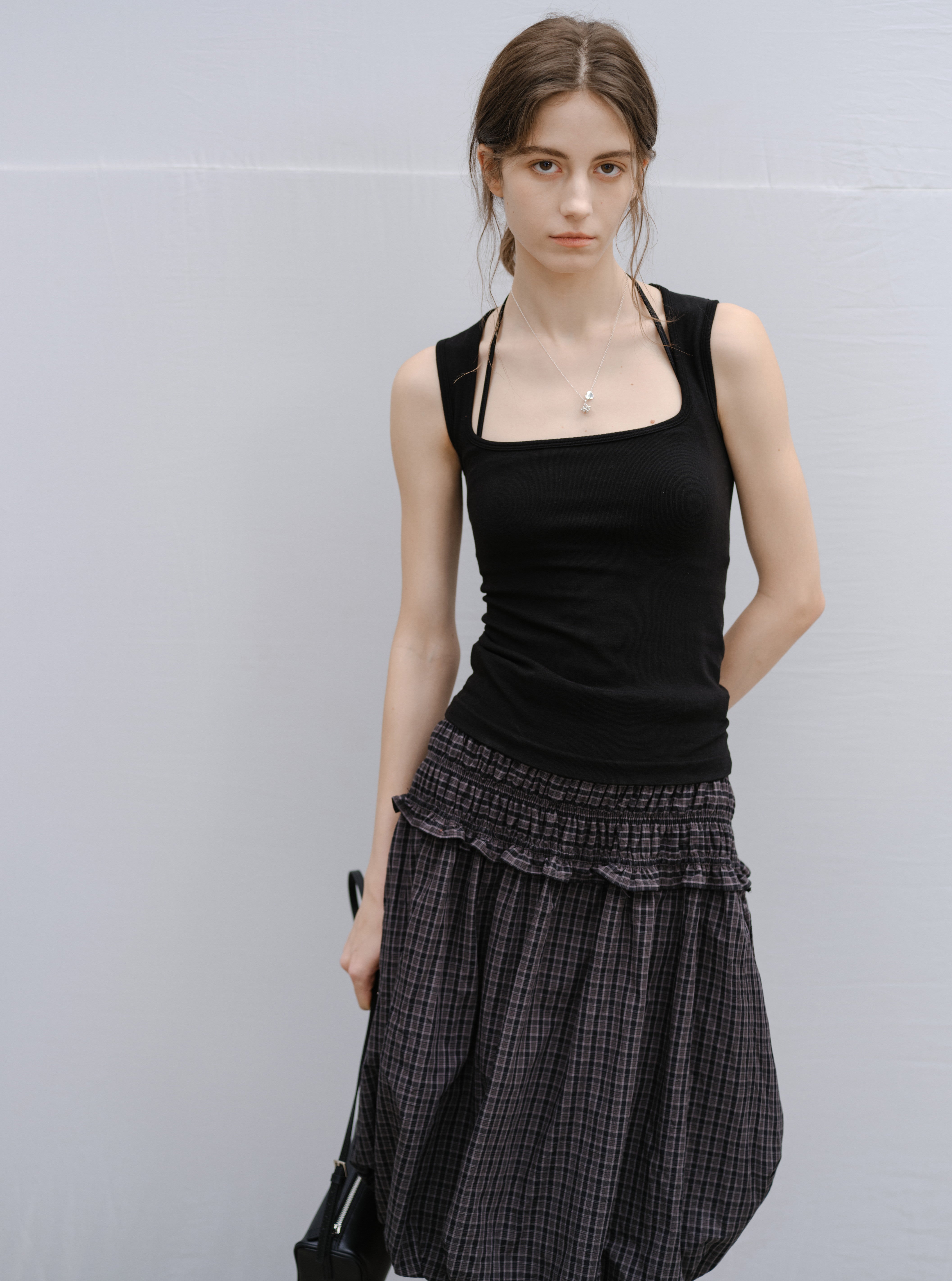 2WAY PLAID BLOUSE×SKIRT / 2WAYチェックブラウス×スカート