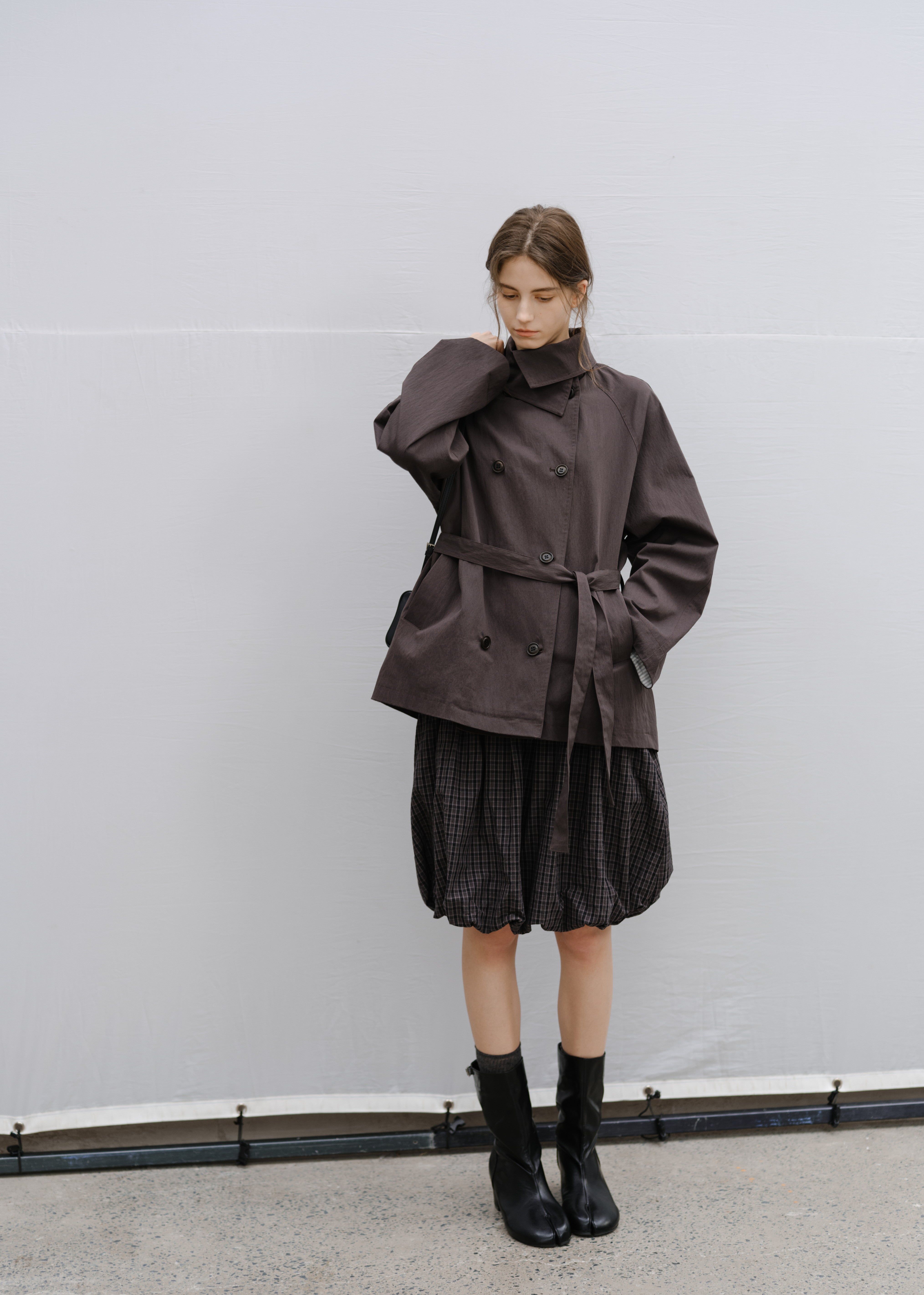 NATURAL COLOR MIDI TRENCH / ナチュラルカラーミドルトレンチ