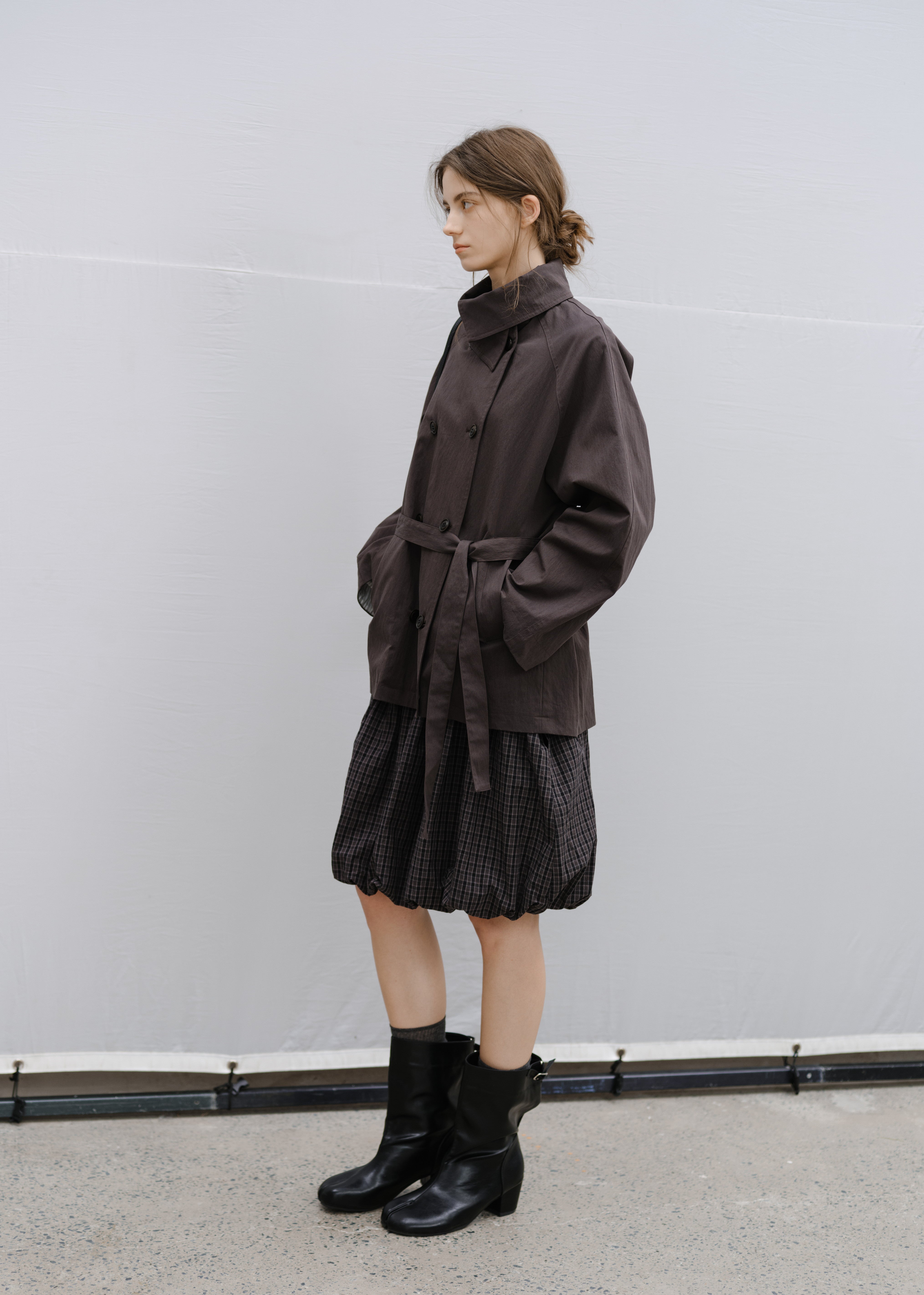 NATURAL COLOR MIDI TRENCH / ナチュラルカラーミドルトレンチ