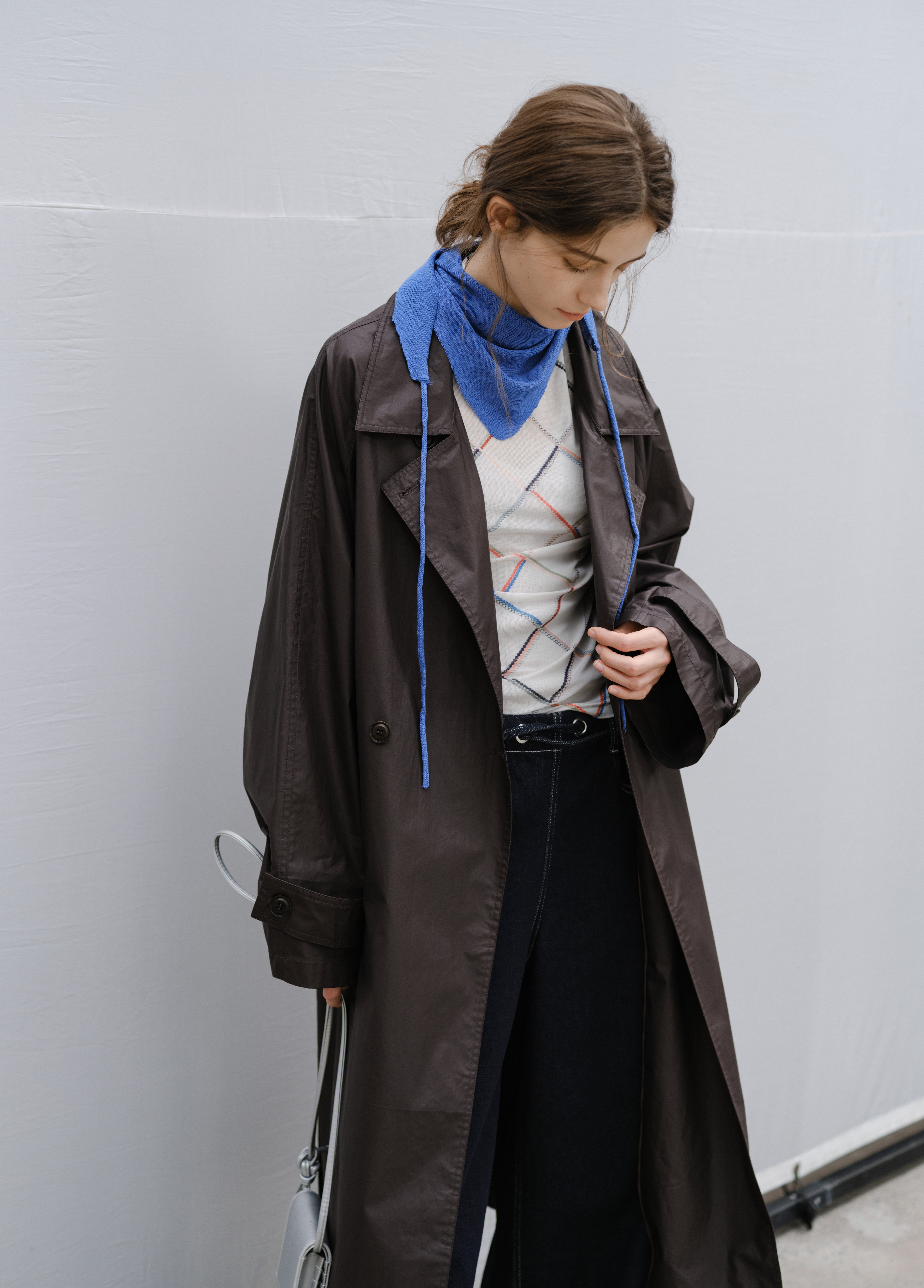 GRID DESIGN SHEER TOP / グリッドデザインシアートップ