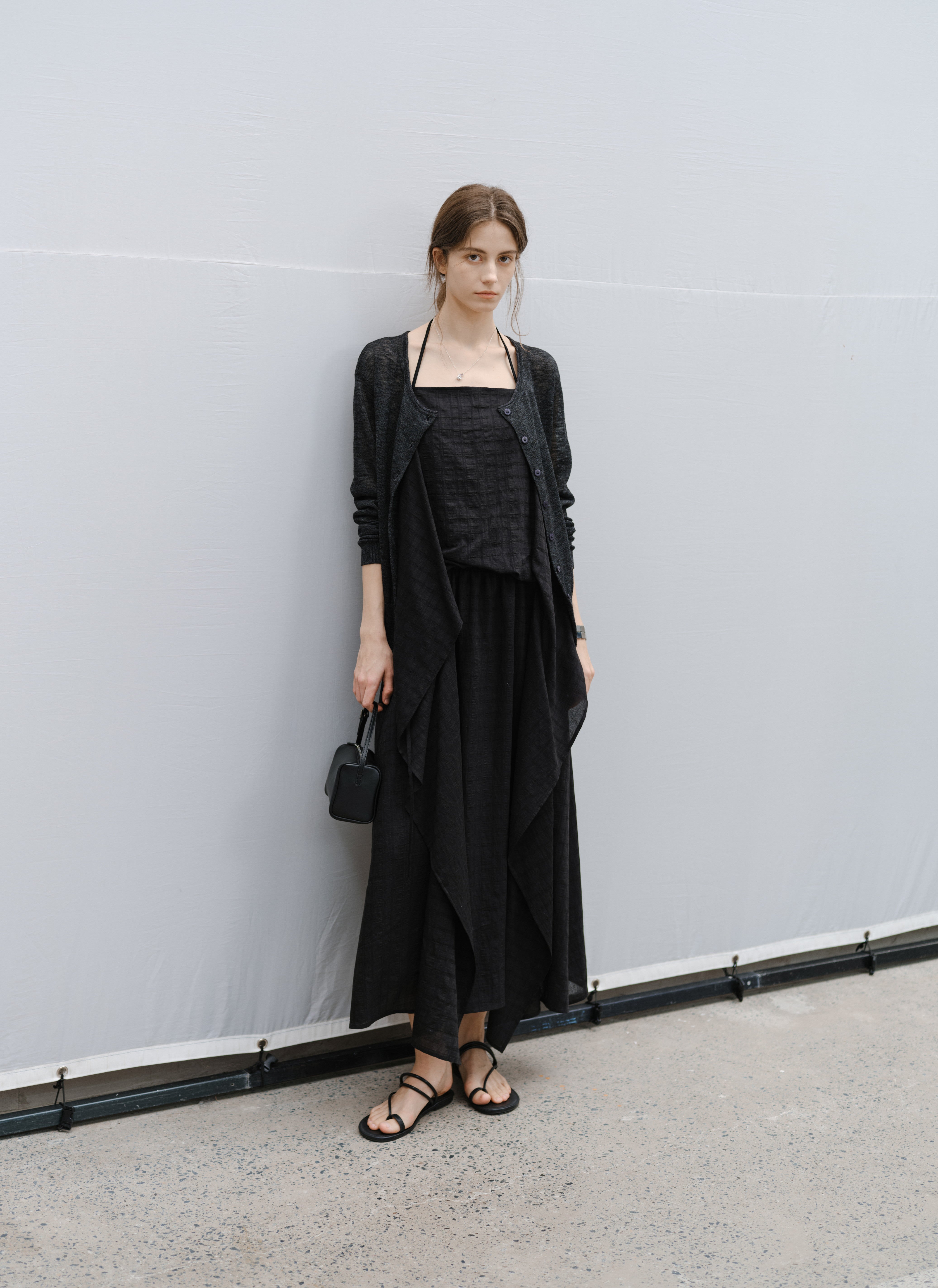 OUTERSUNSET カーディガン　sheer cardigan 黒　新品 ànuke online store（アンヌーク） / Highgauge Sheer