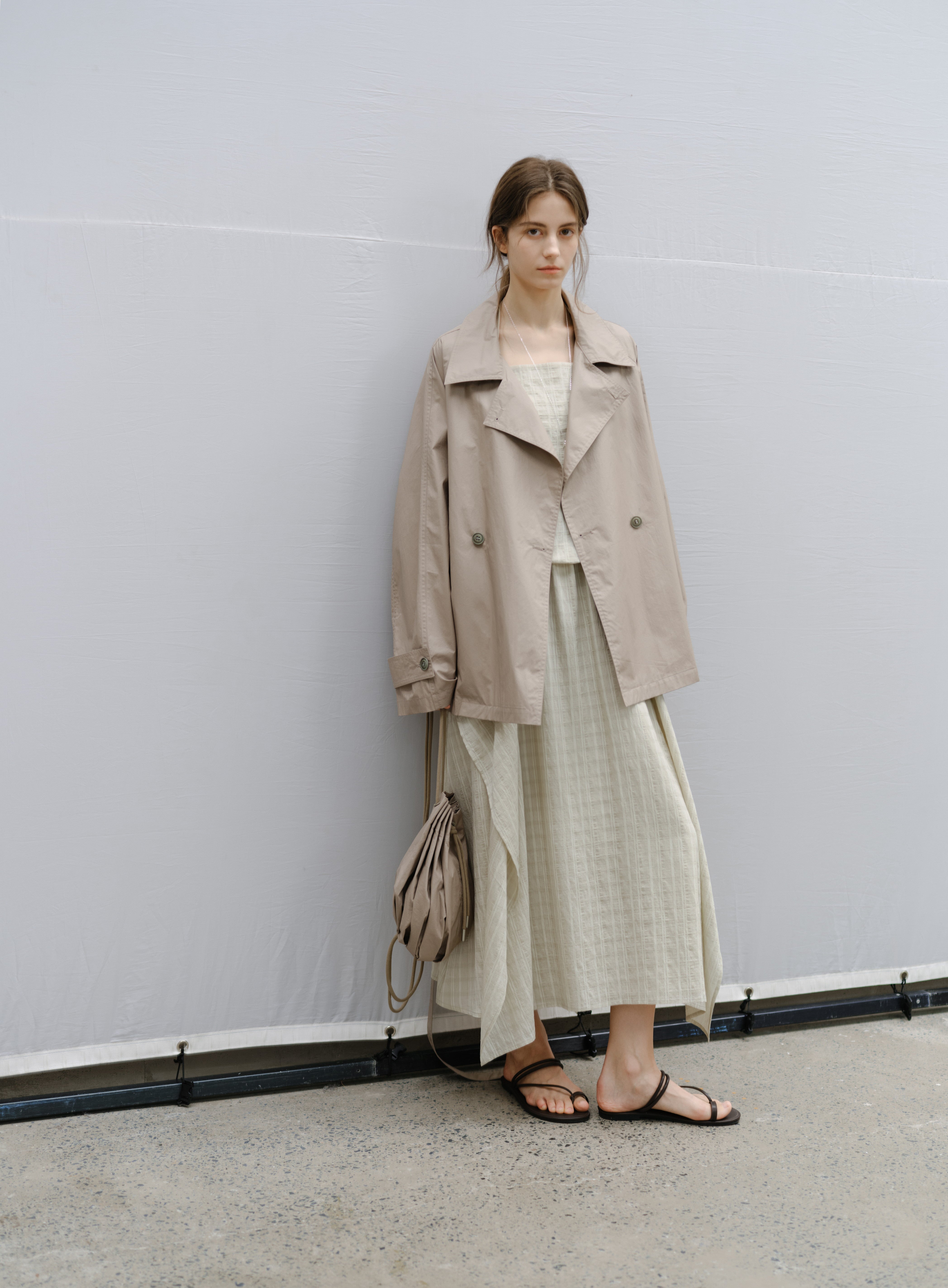 COATING TEXTURE PLEATS BAG / コーティングテクスチャープリーツバック