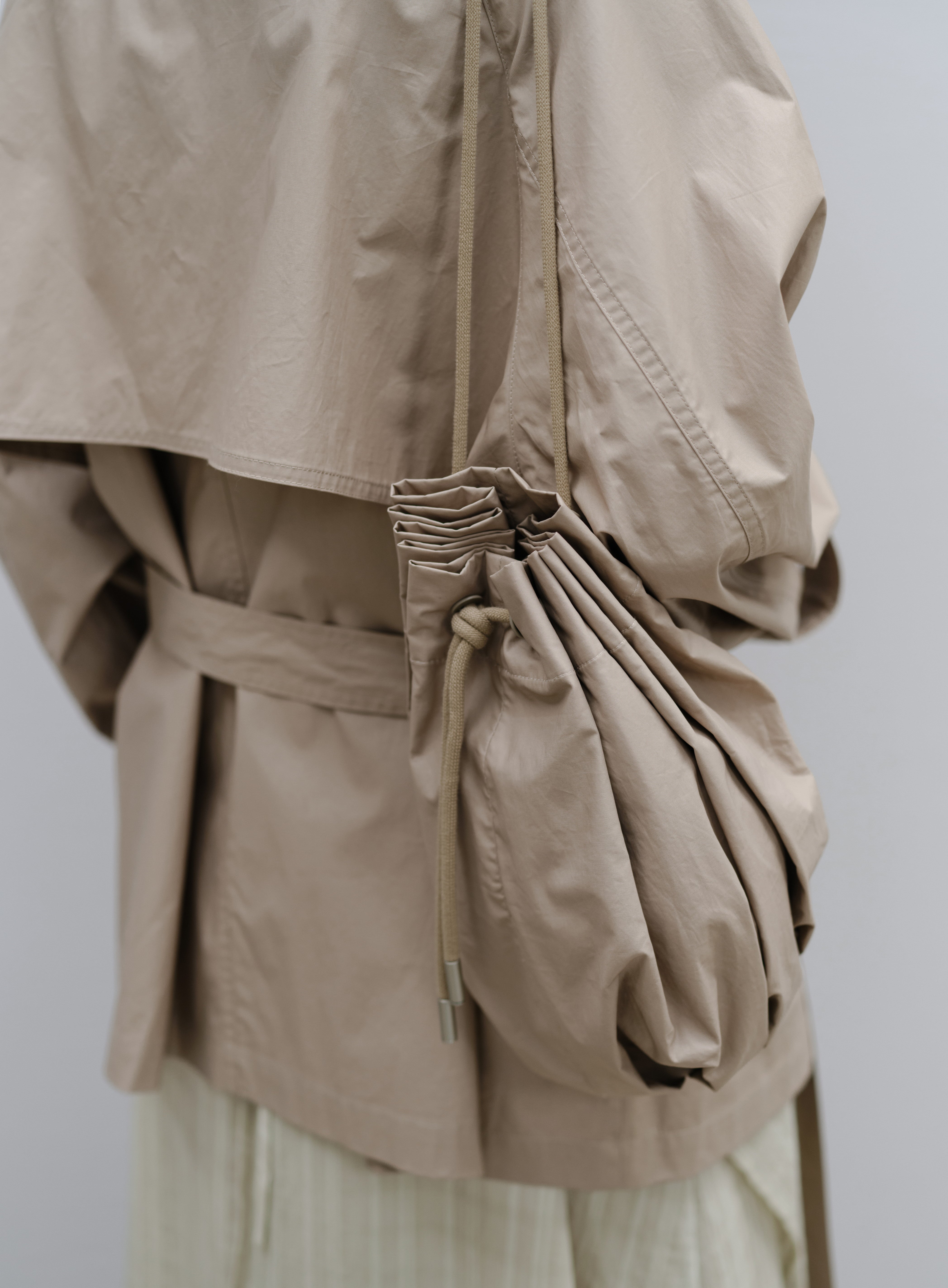 COATING TEXTURE PLEATS BAG / コーティングテクスチャープリーツバック