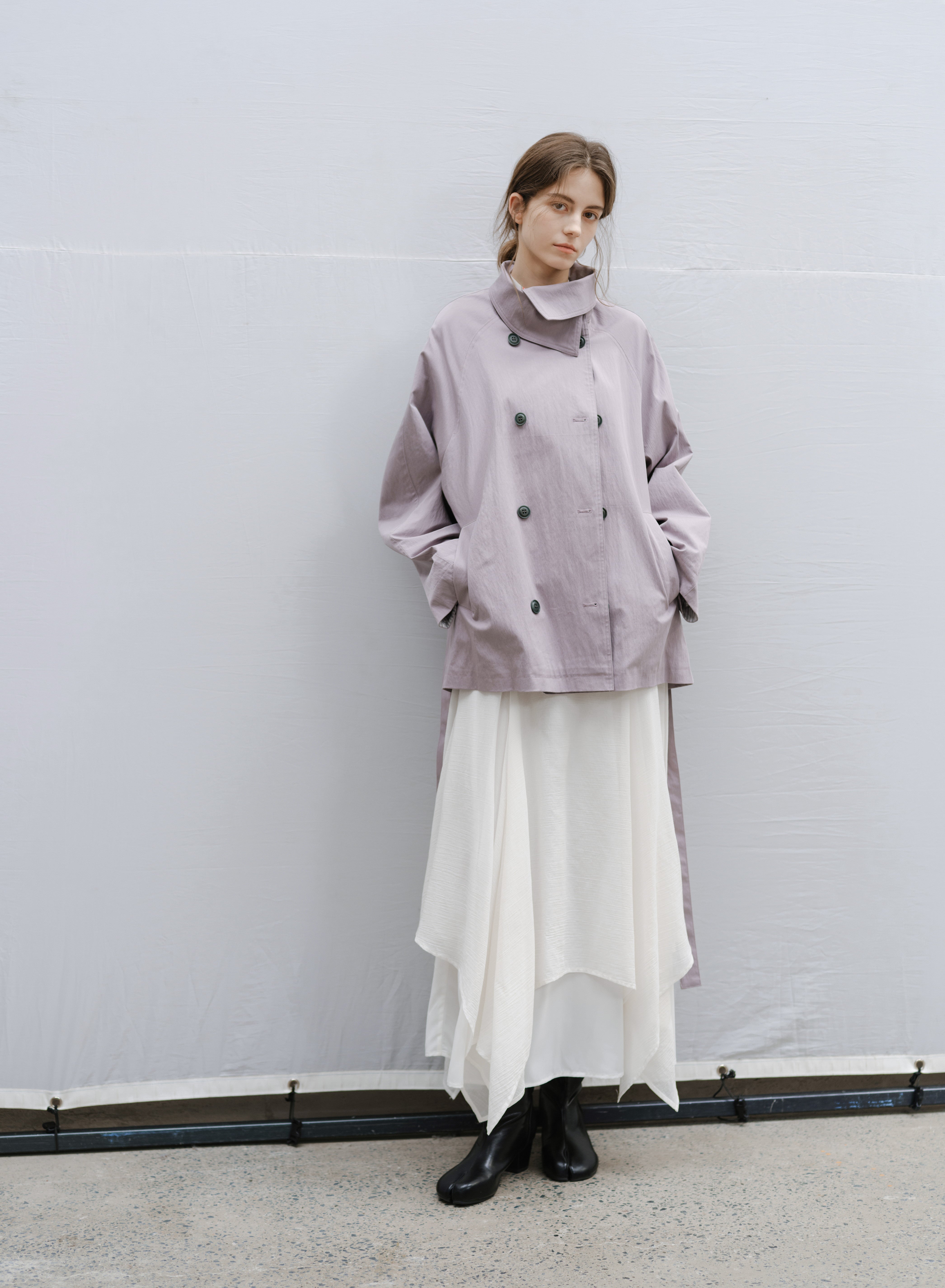 NATURAL COLOR MIDI TRENCH / ナチュラルカラーミドルトレンチ