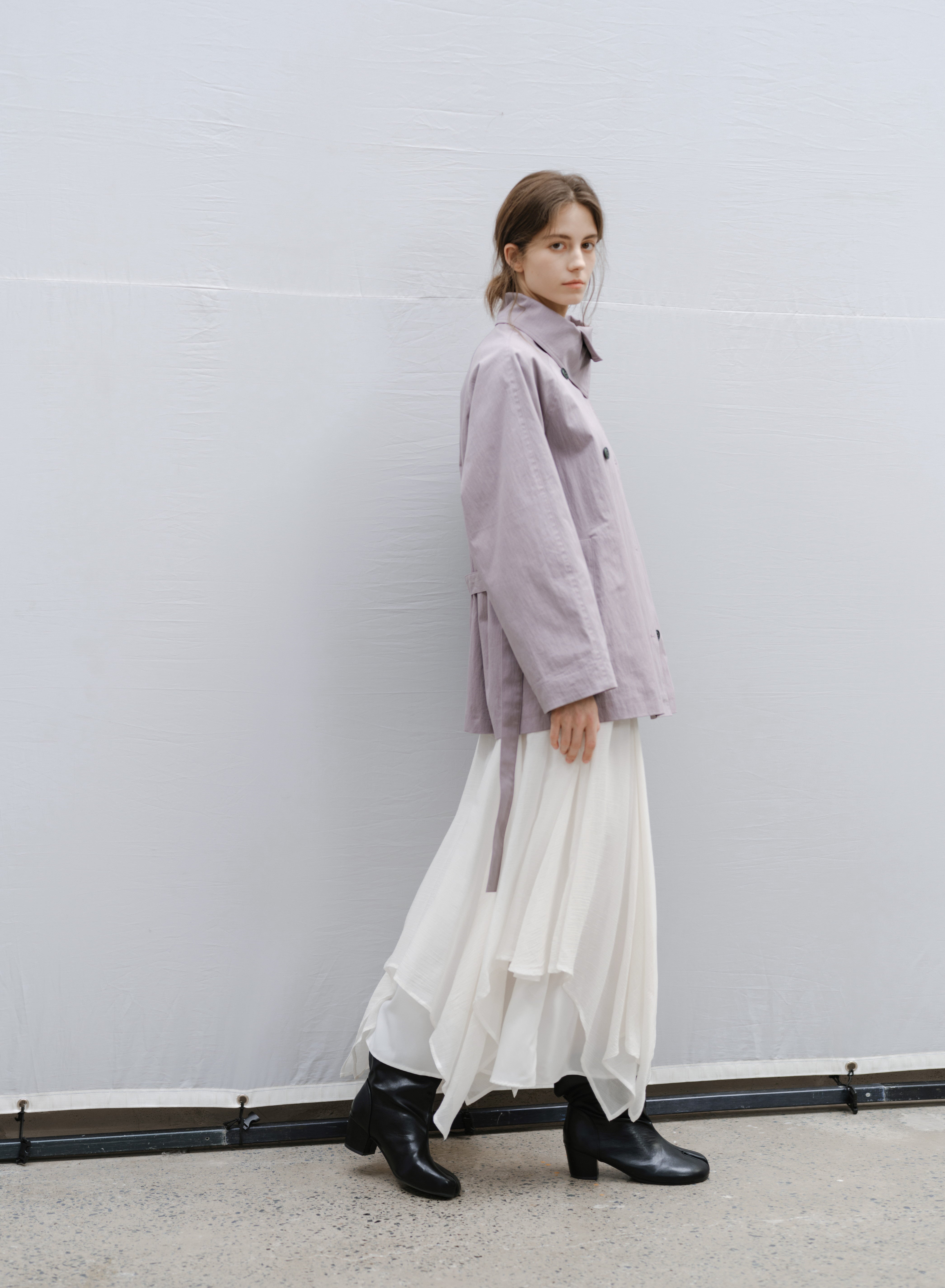 NATURAL COLOR MIDI TRENCH / ナチュラルカラーミドルトレンチ