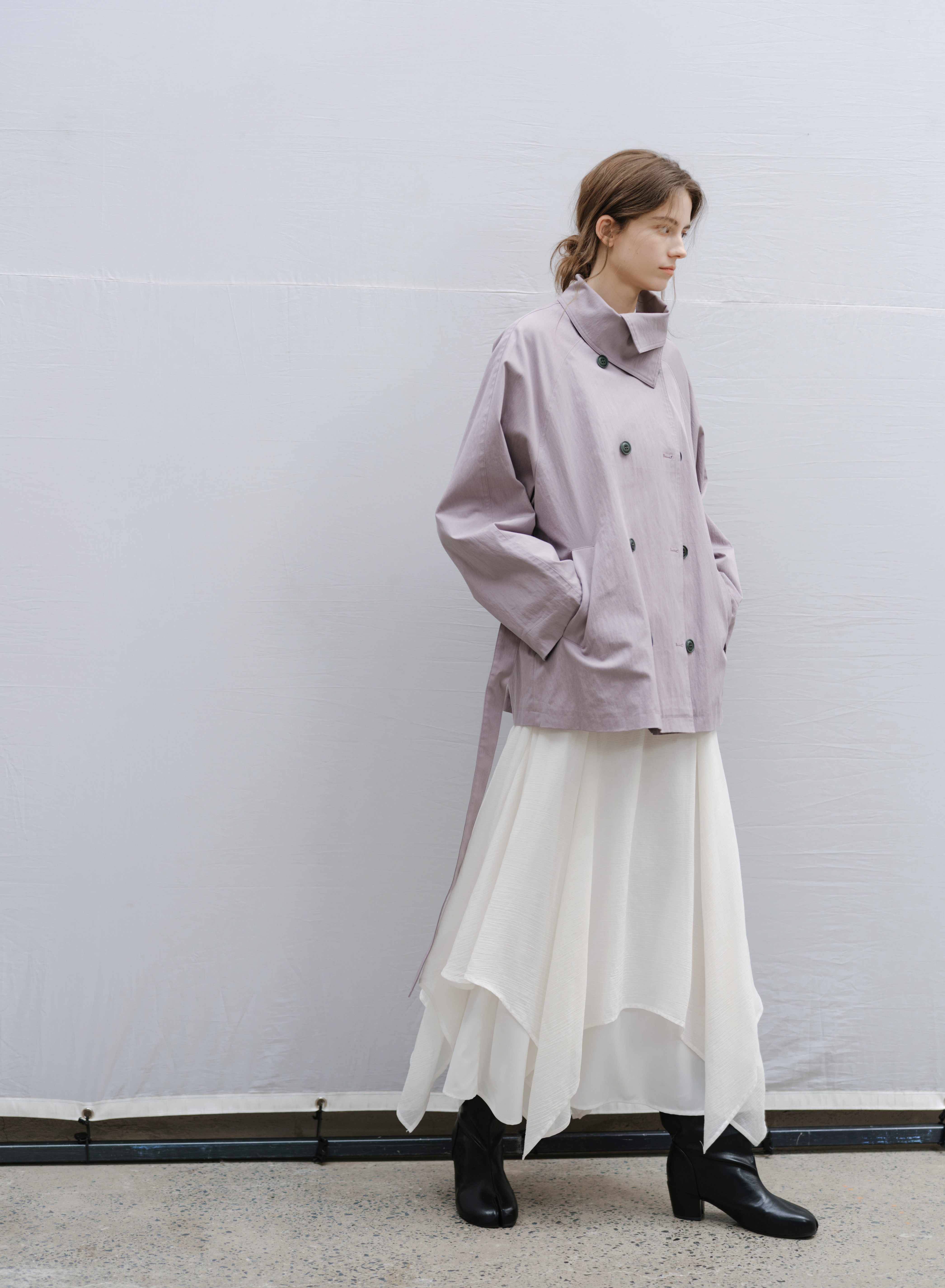 NATURAL COLOR MIDI TRENCH / ナチュラルカラーミドルトレンチ