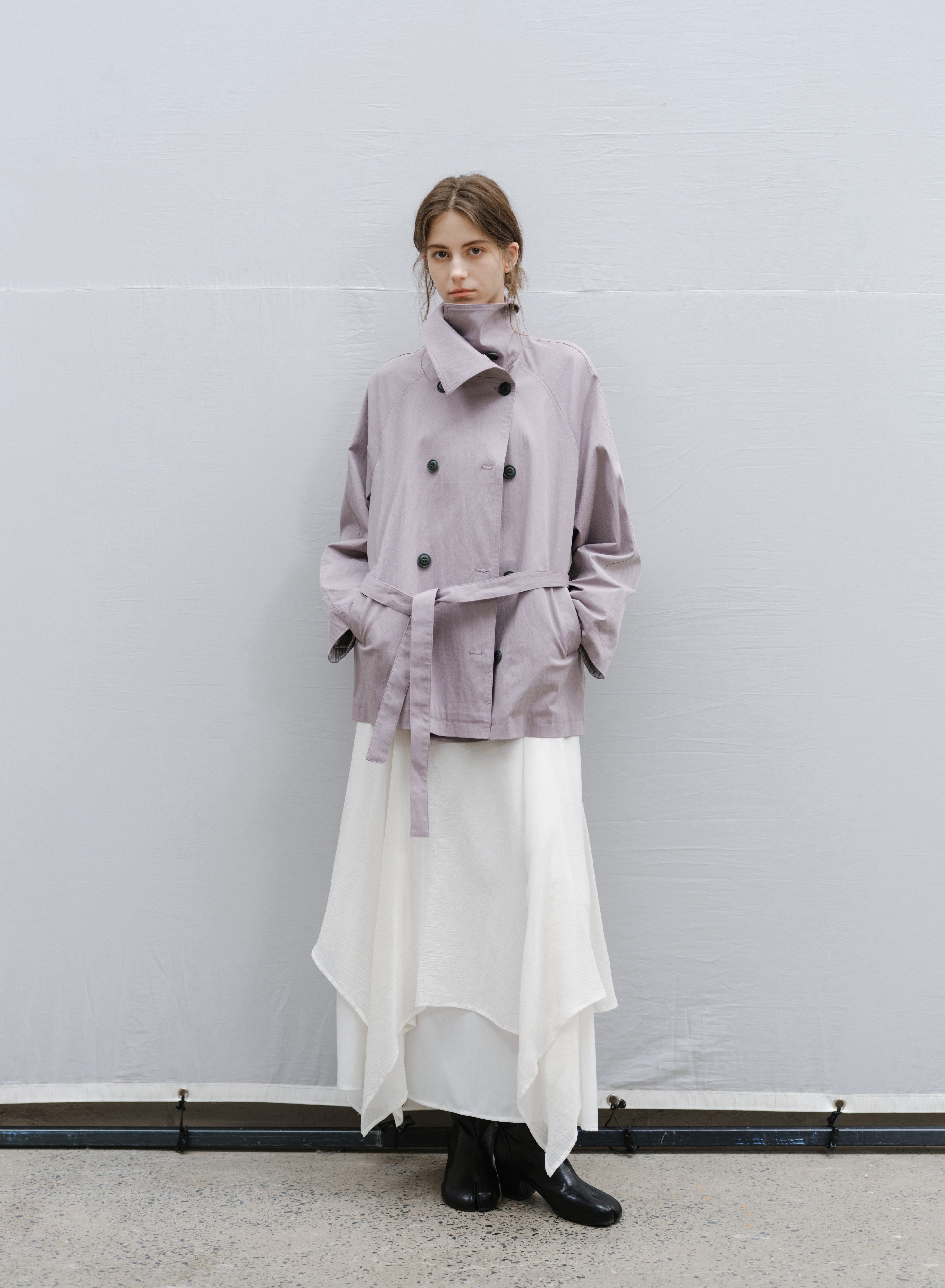 NATURAL COLOR MIDI TRENCH / ナチュラルカラーミドルトレンチ