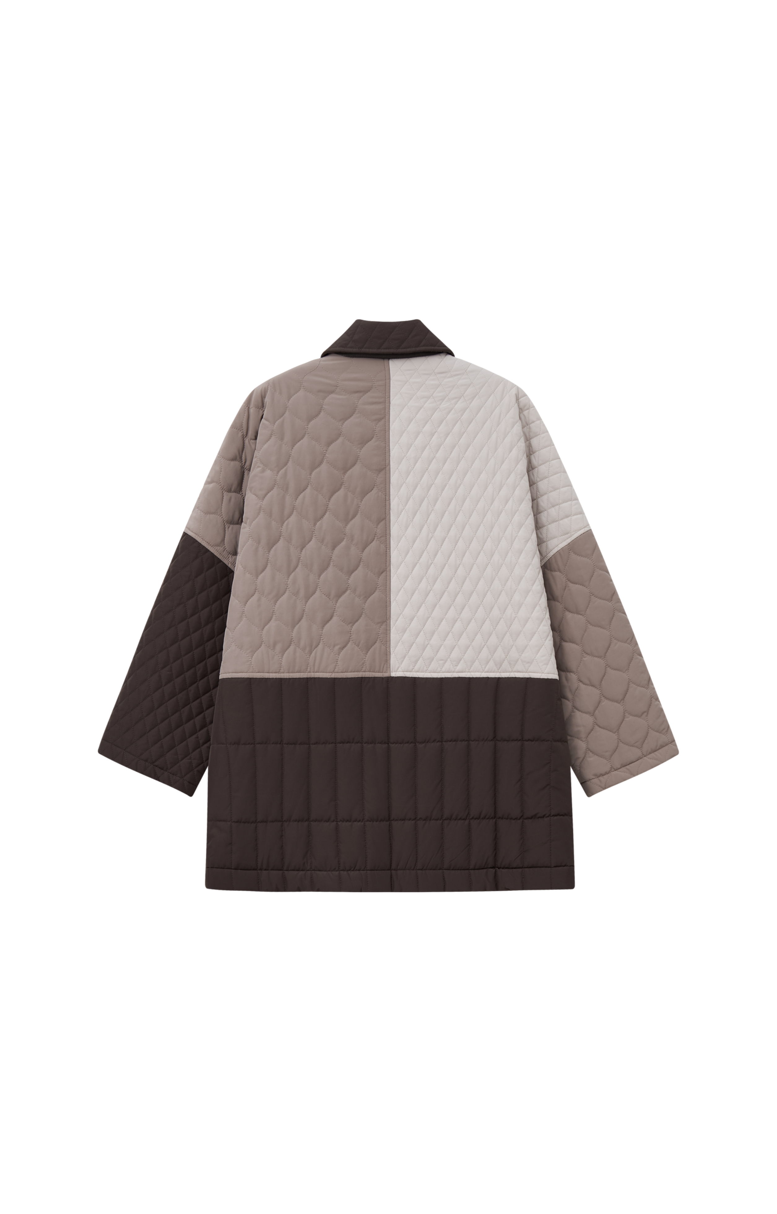 PATCHWORK COLOR QUILTED JACKET