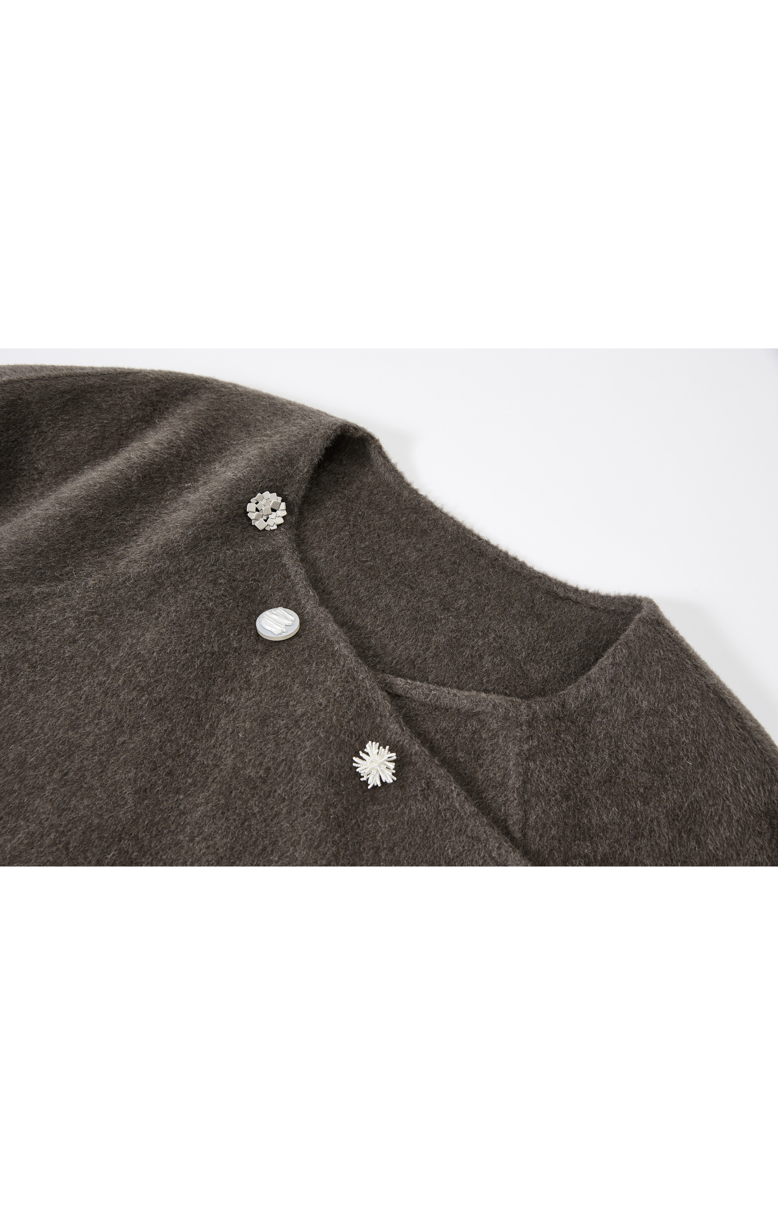 ASSORTED BUTTON WOOL COAT