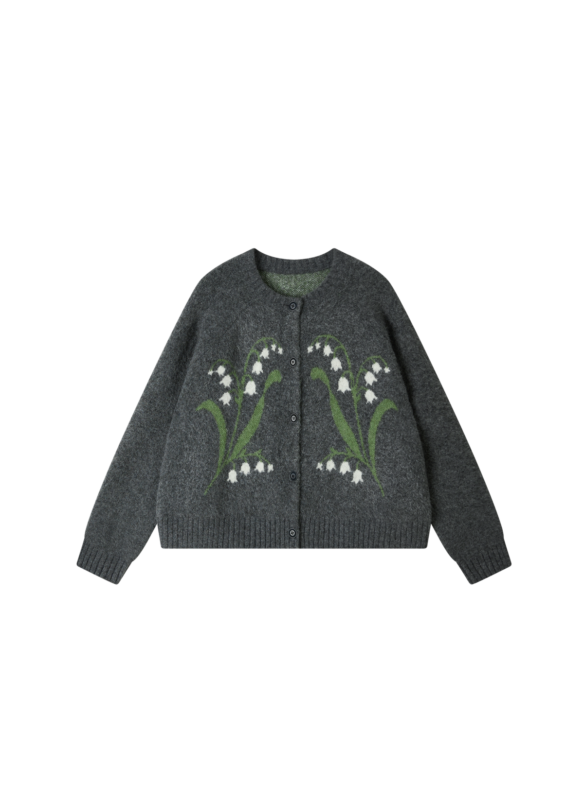 LILY PATTERN WARM CARDIGAN