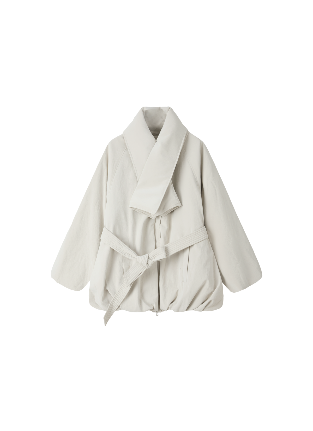 MATTE LEATHER SCARF DOWN