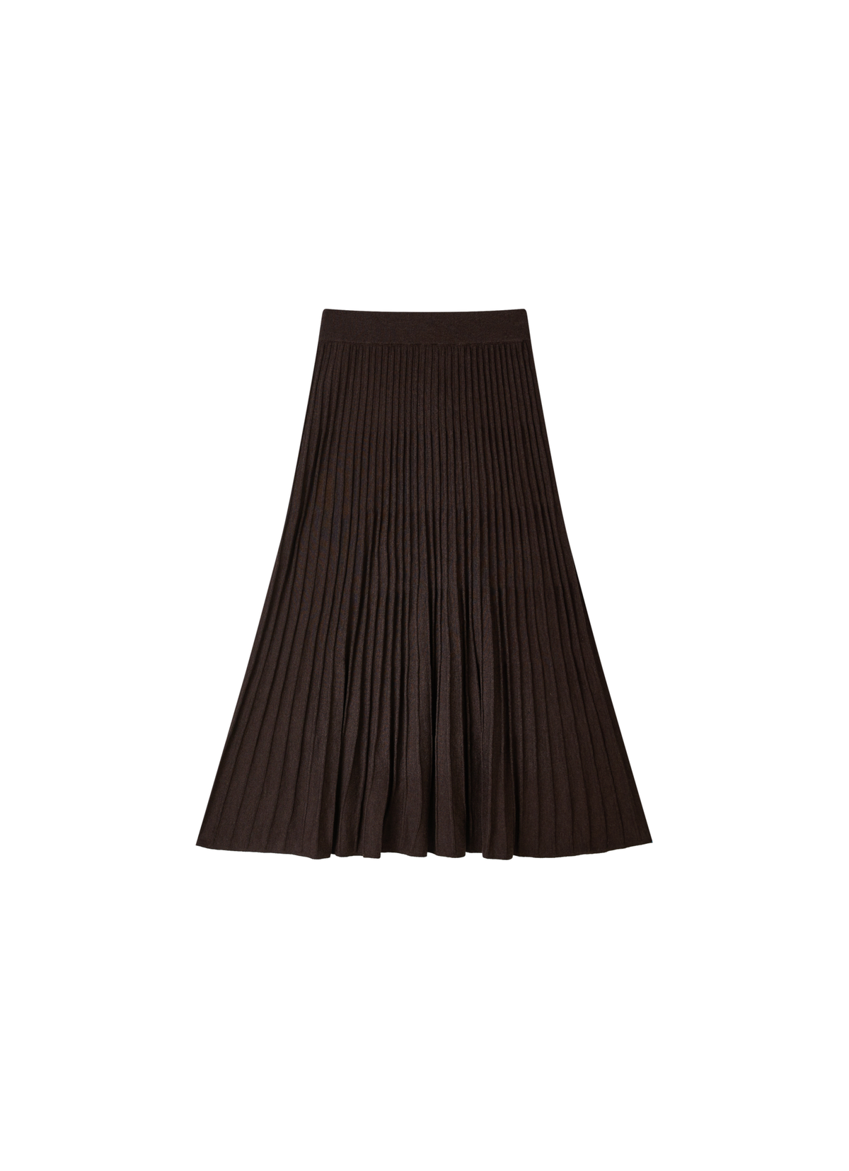 DRAPE PLEATED KNIT SKIRT