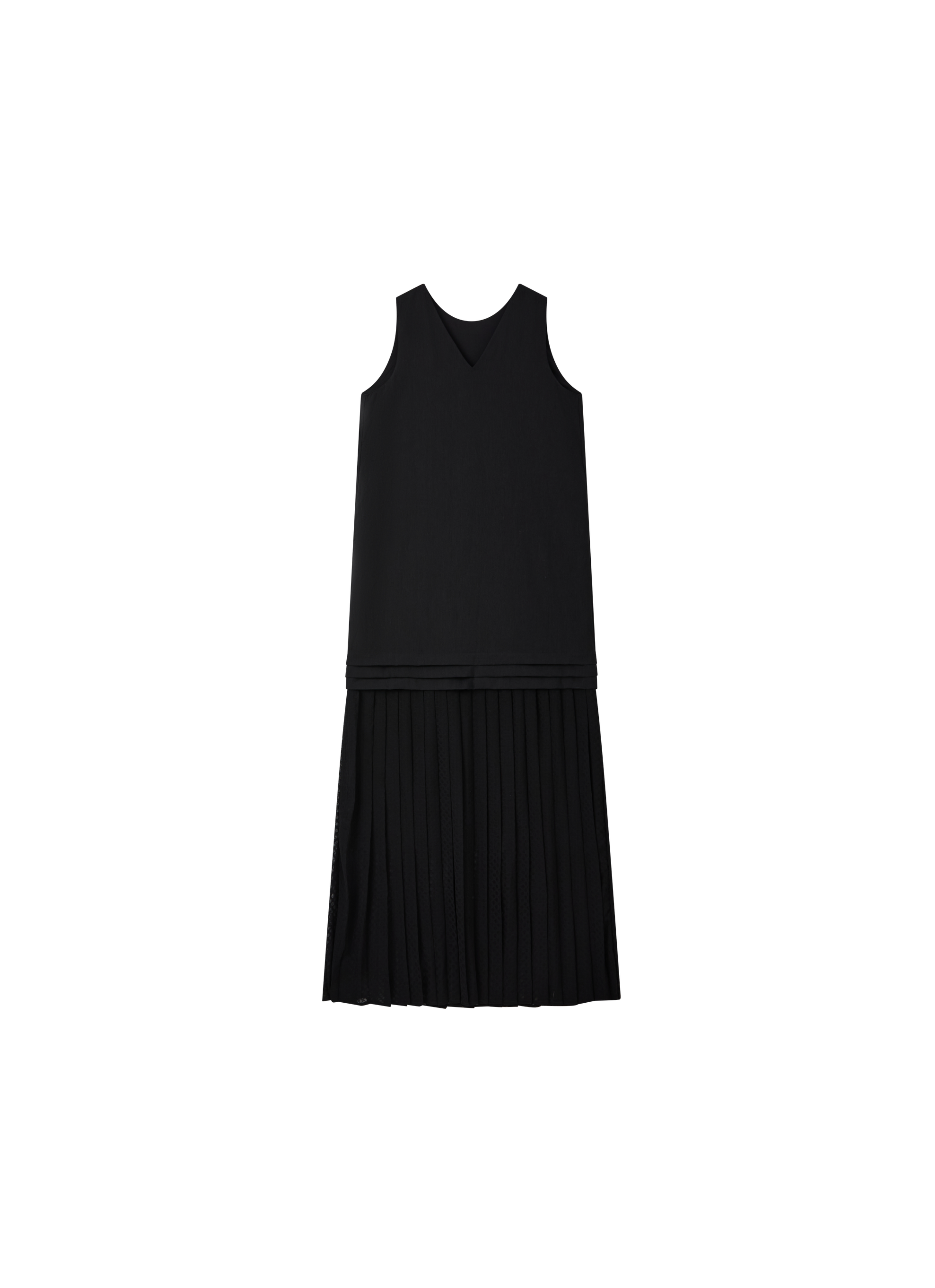 BUBBLE PLEAT DOCKING DRESS