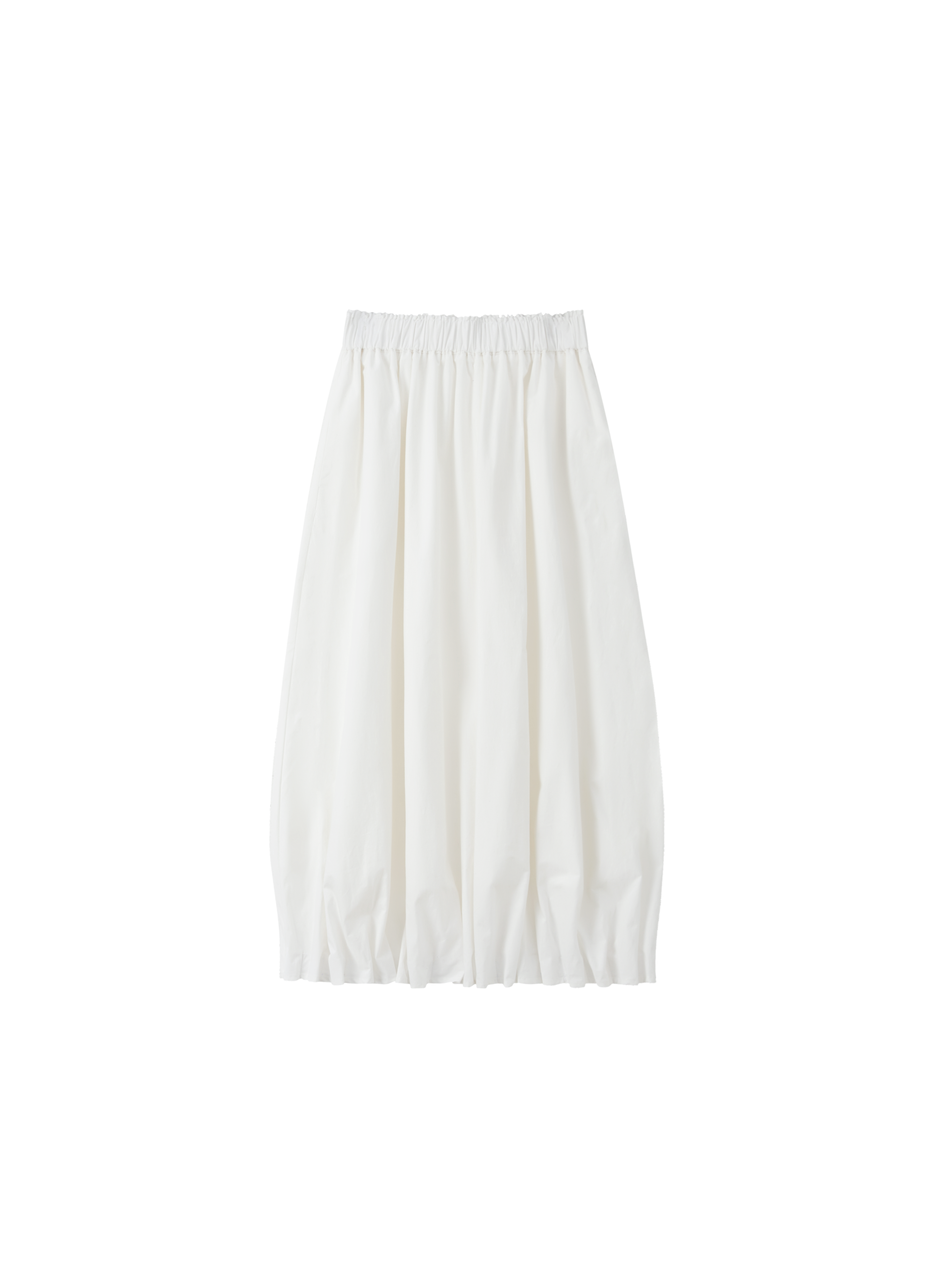 GATHERED HEM BALLOON SKIRT