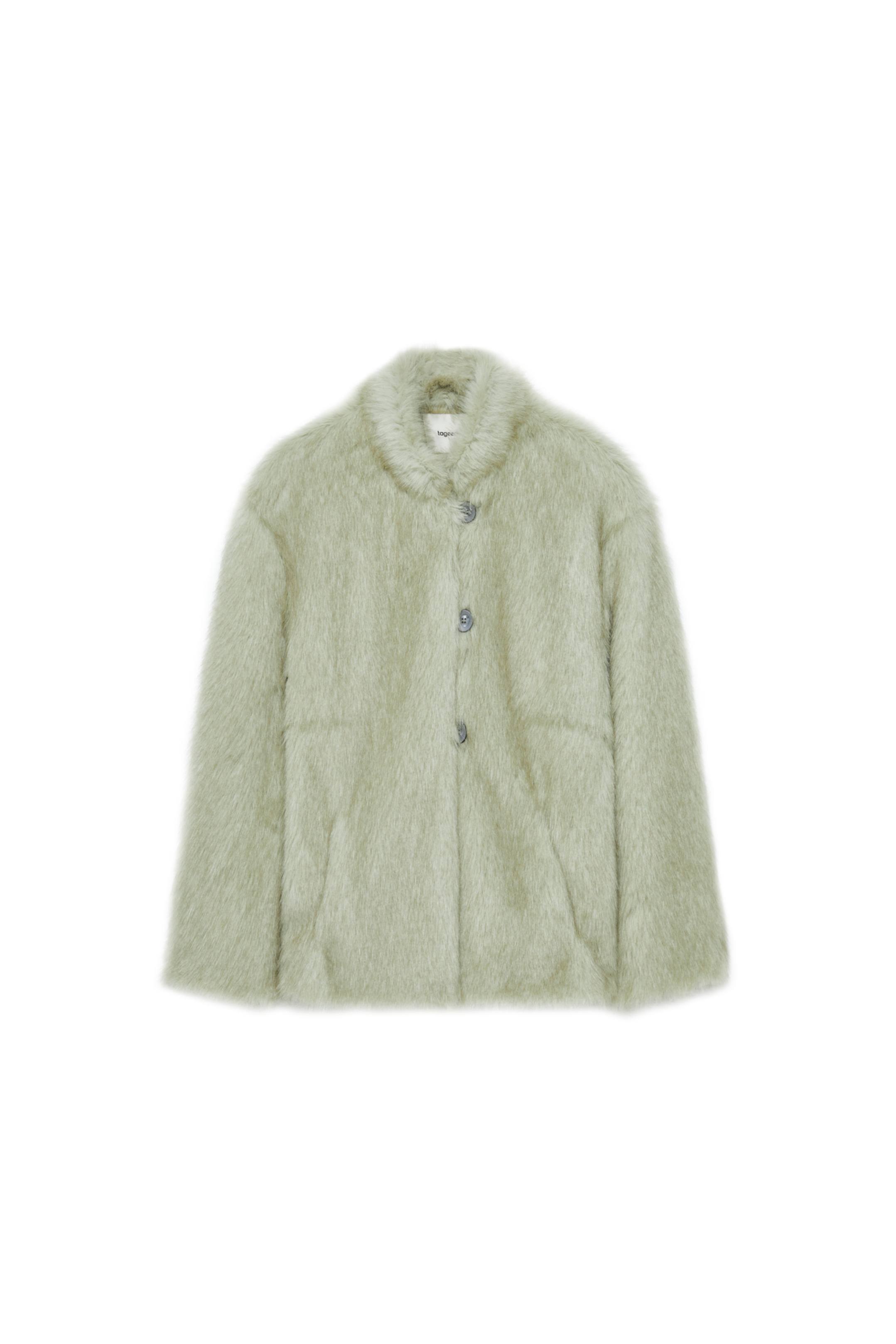 GREEN FUR SOFT COAT