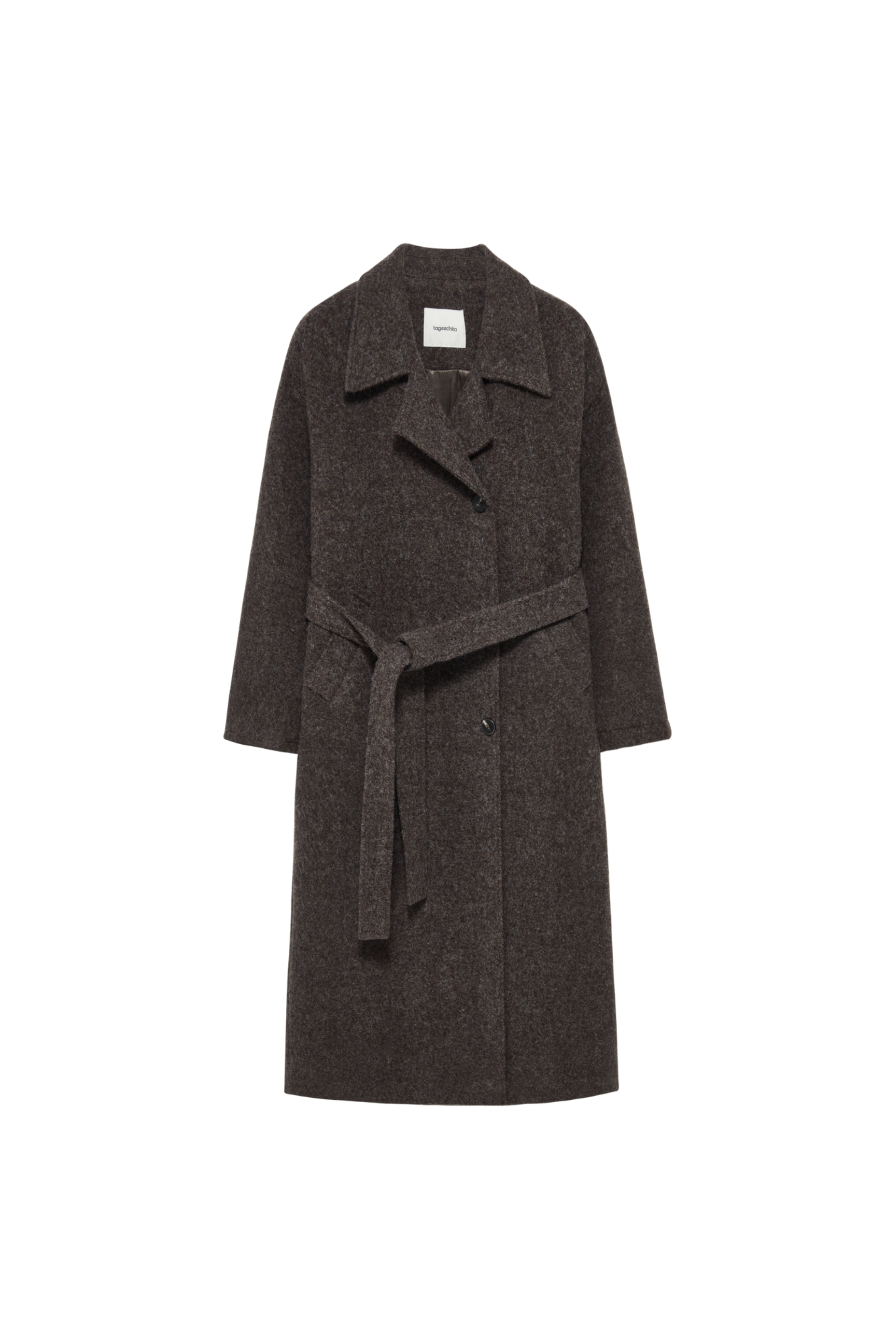 DUSTY LAPEL WOOL COAT