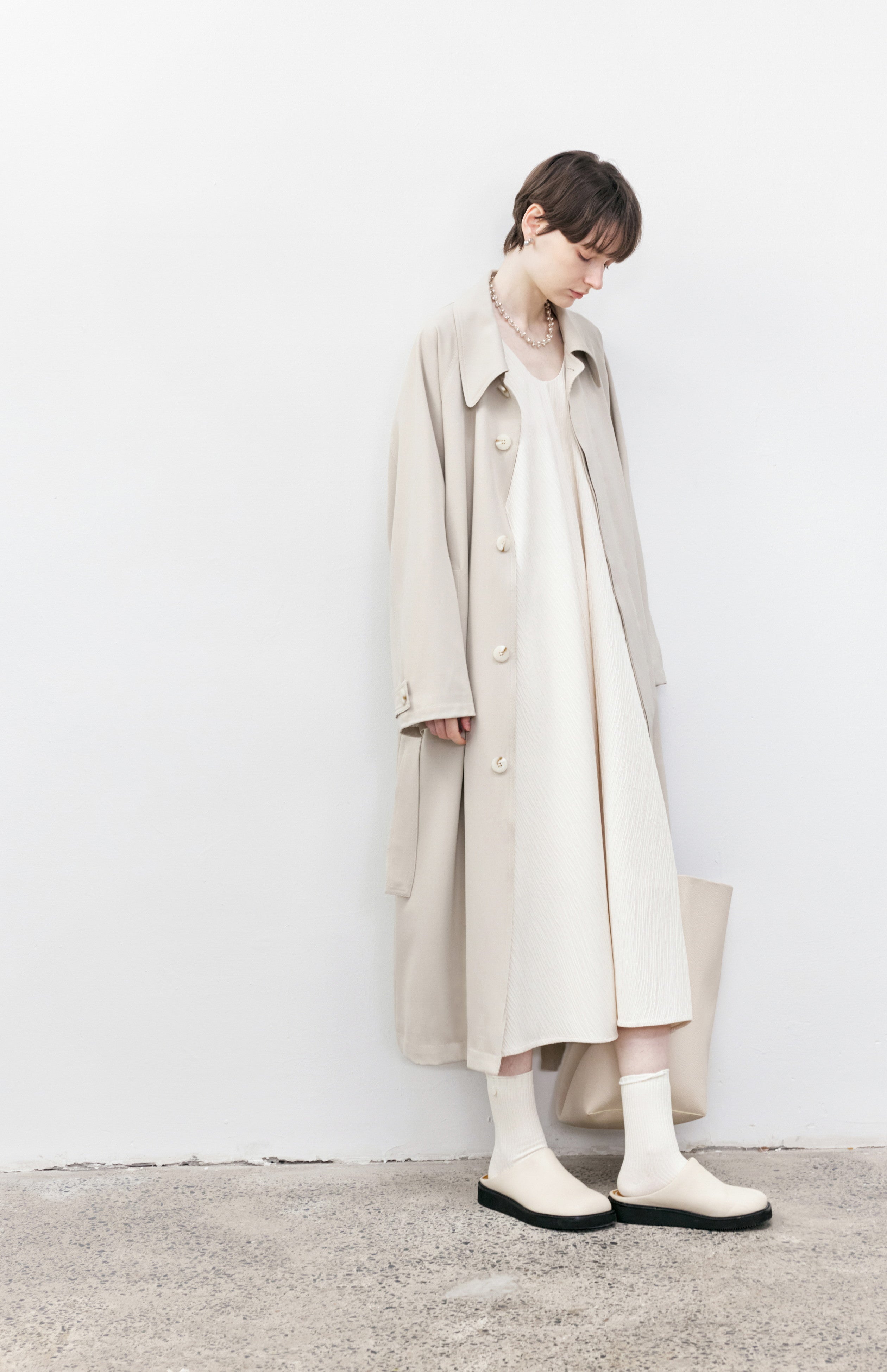 CUFF STRIPE PALE TRENCH / カフストライプペールトレンチ