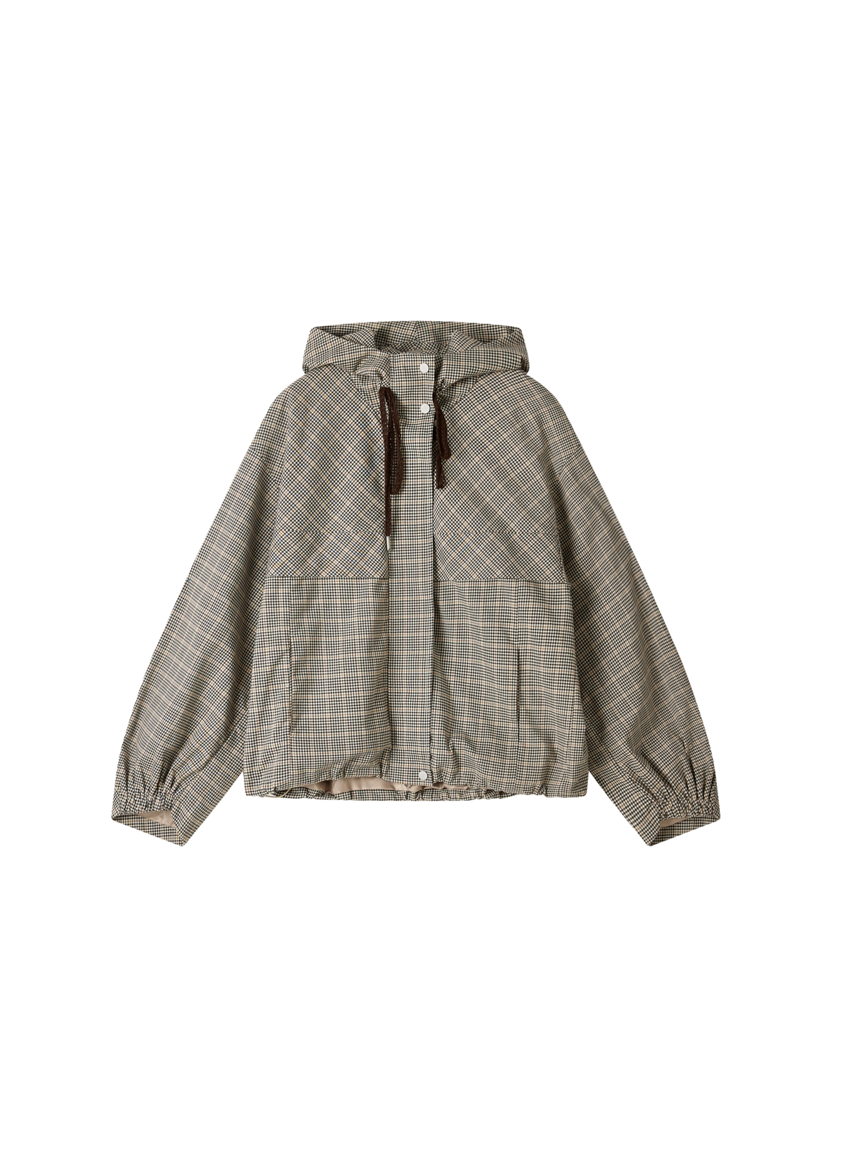 CLASSIC CHECK HOODED BLOUSON
