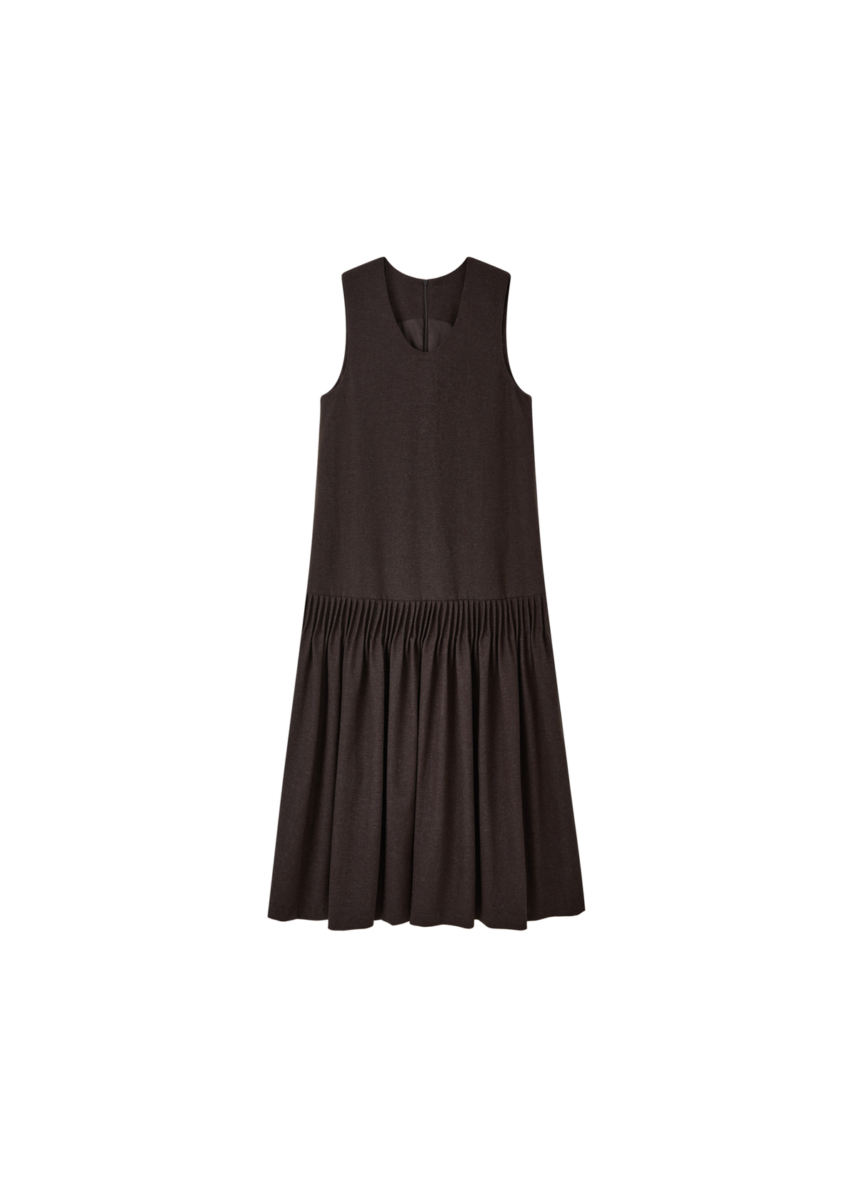 PLEATS LINE KNIT DRESS