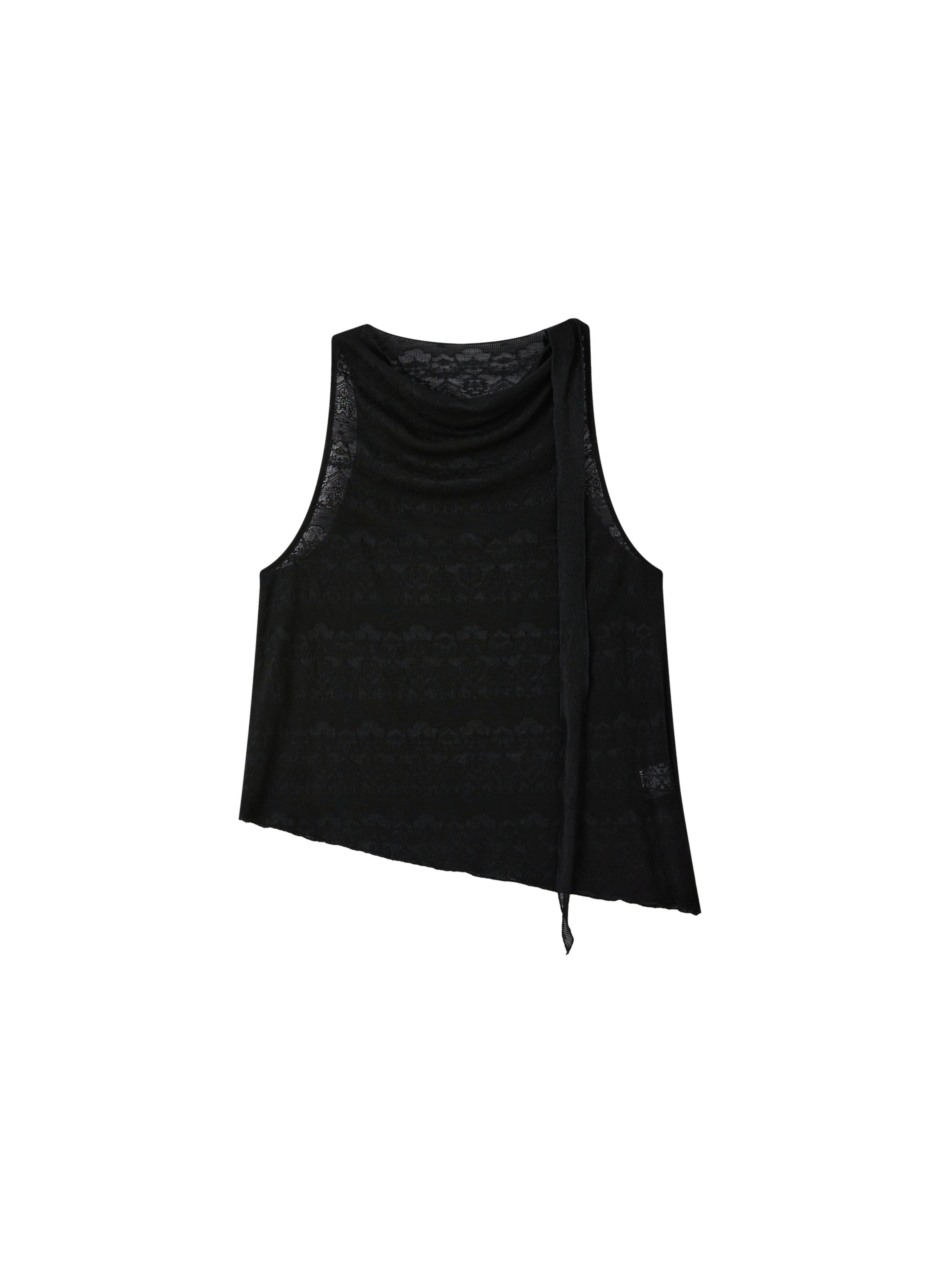 SHEER JACQUARD SOFT BLOUSE