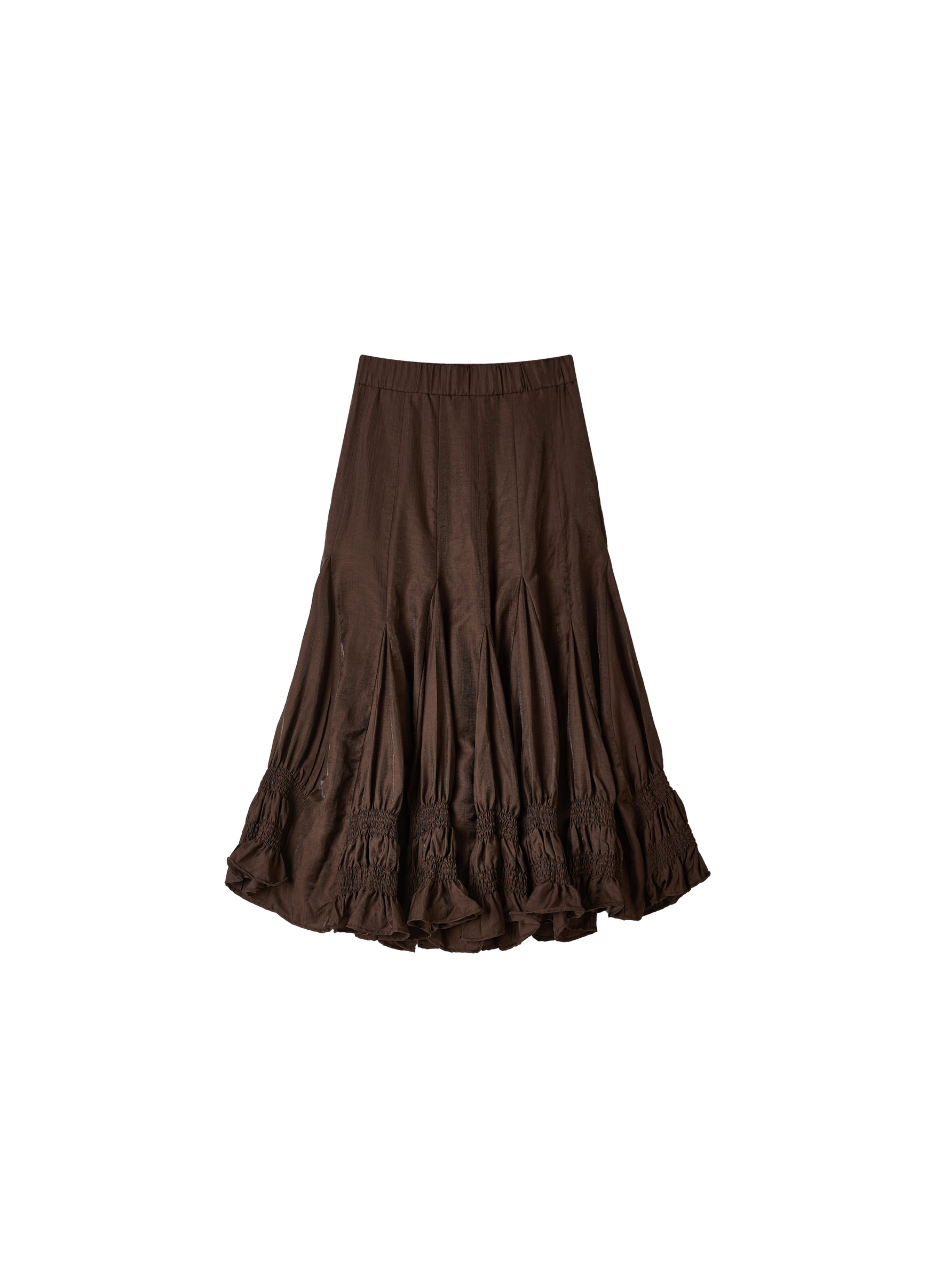 GATHER RUFFLE DESIGN SKIRT